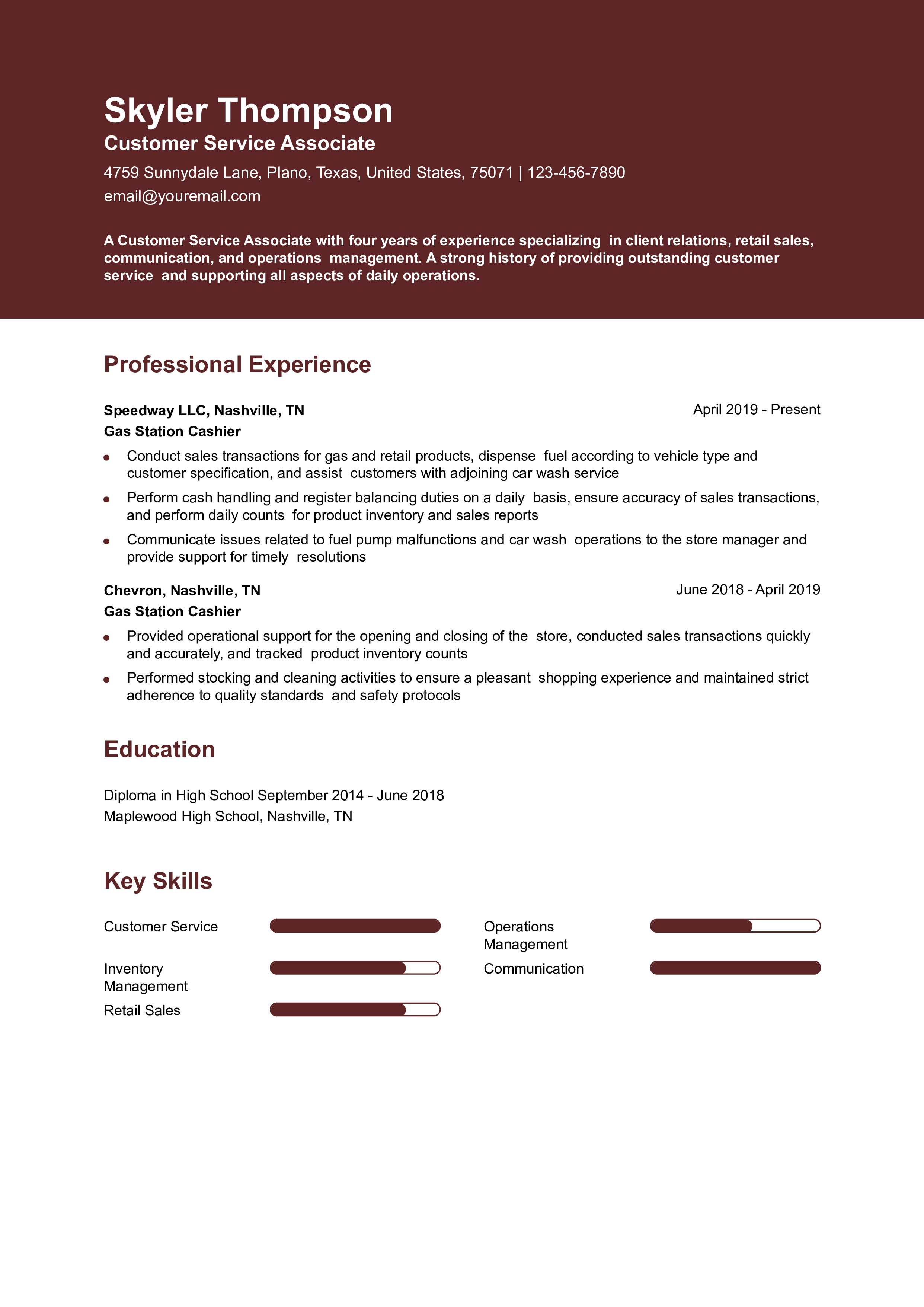 Senior-level Resume