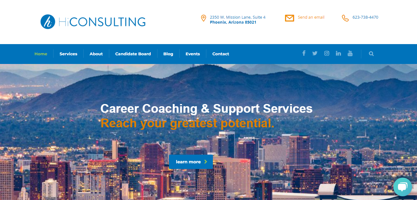 HiConsulting Services Homepage