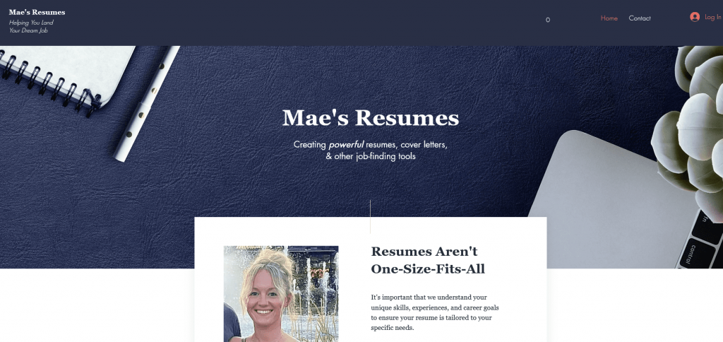 Mae’s Resumes Banner Image