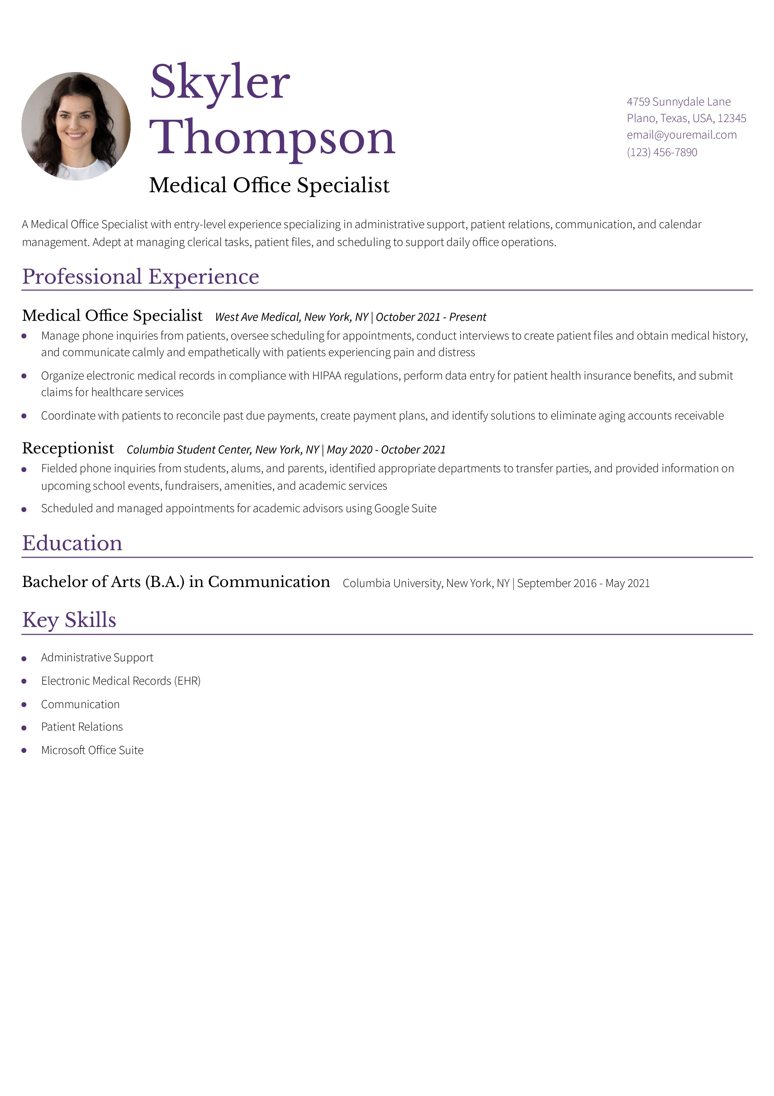 Entry-level Resume
