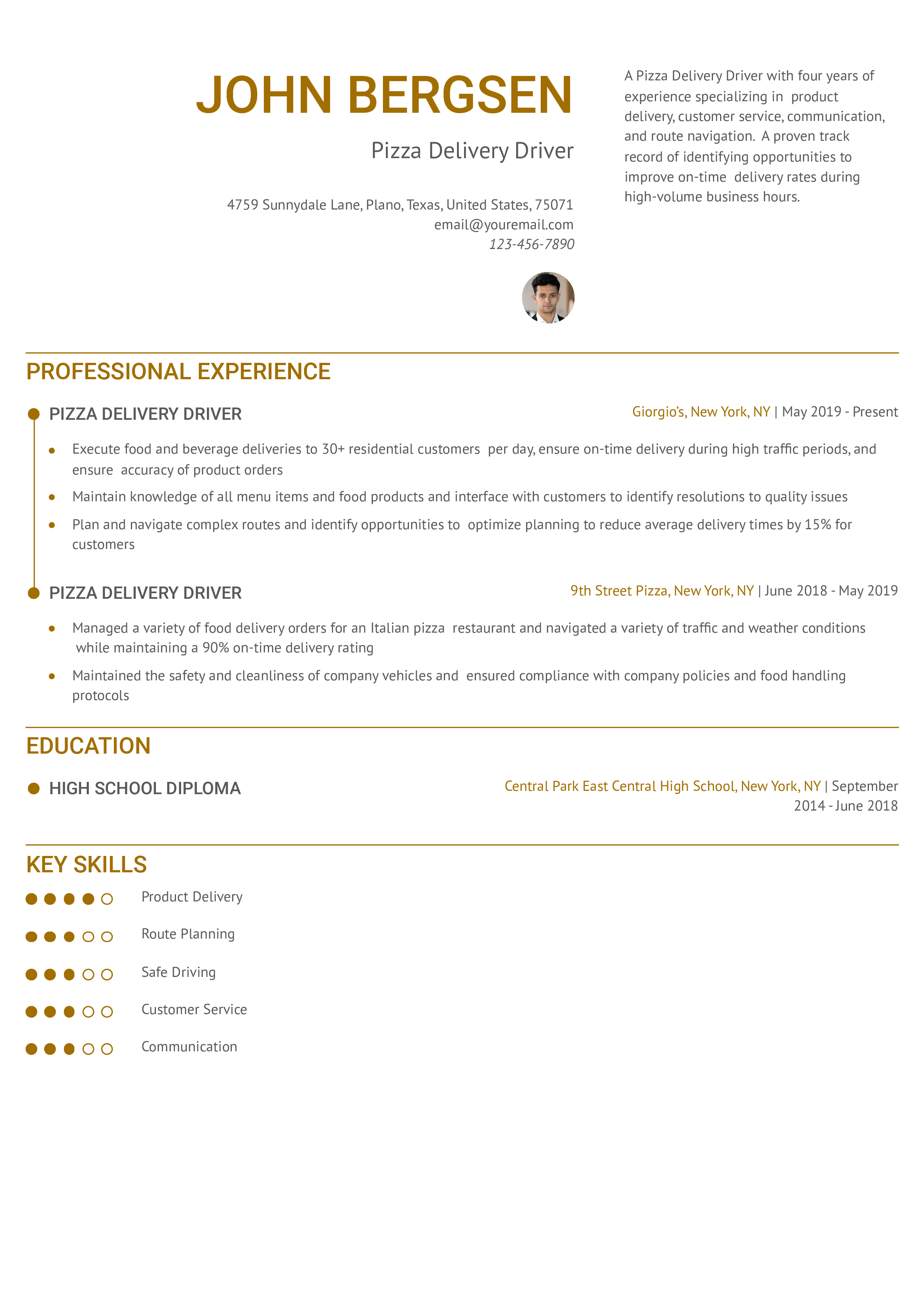 Senior-Level Resume