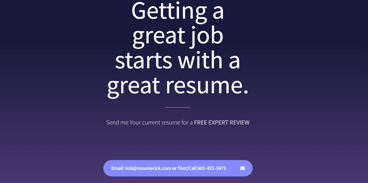 Resume Rick Homepage