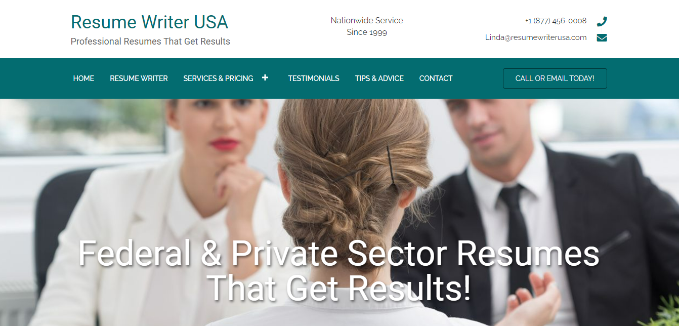 Resume Writer USA Homepage