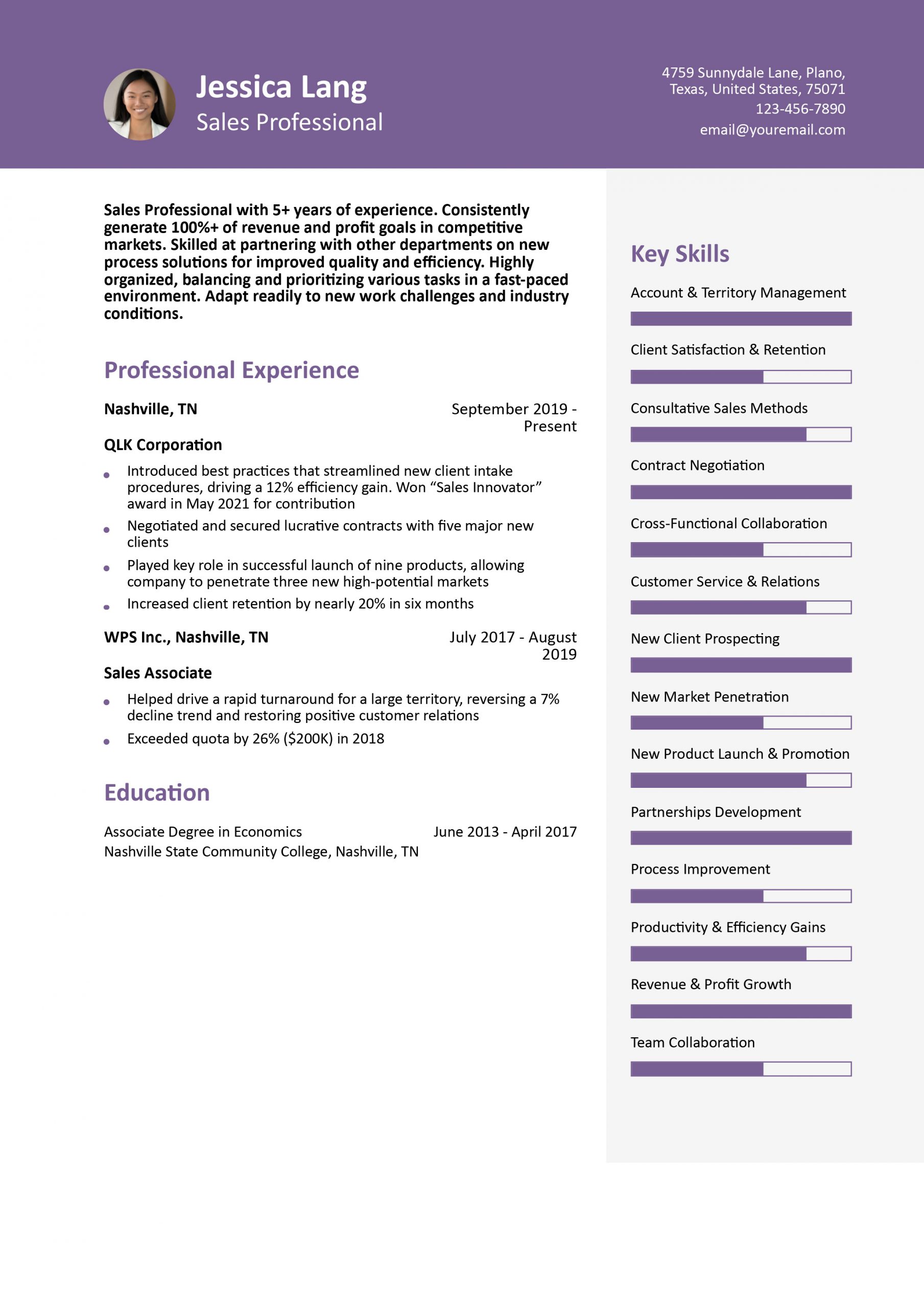 Best Sales Consultant Resume Examples and Templates for 2025