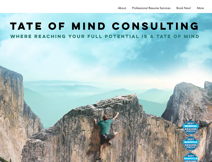 Tate of Mind Consulting Homepage