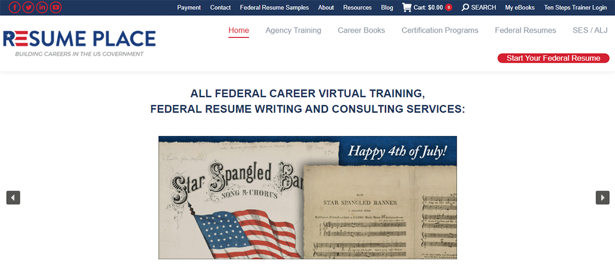 The Resume Place Homepage