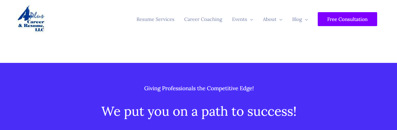 A-Plus Career & Resume, LLC Homepage