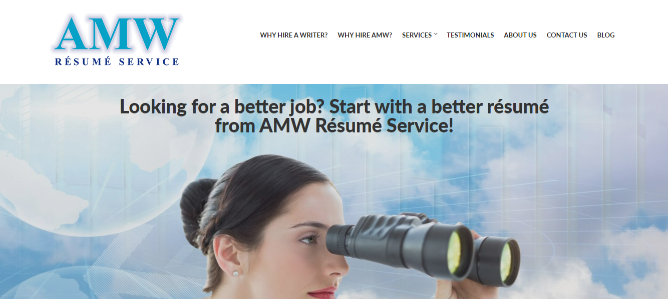 AMW Resume Service Homepage