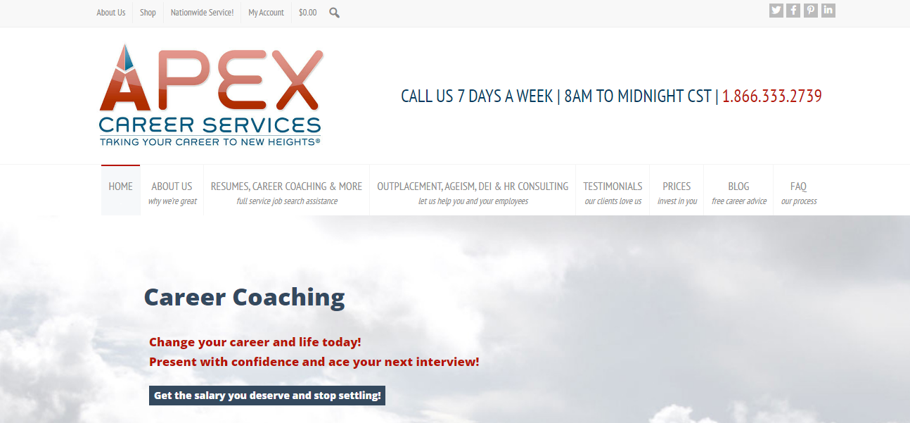 APEX Career Services Homepage