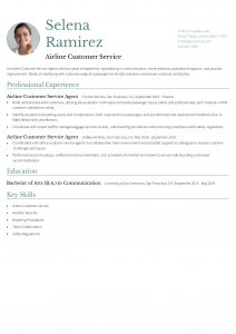 Airline Customer Service Agent Resume Example