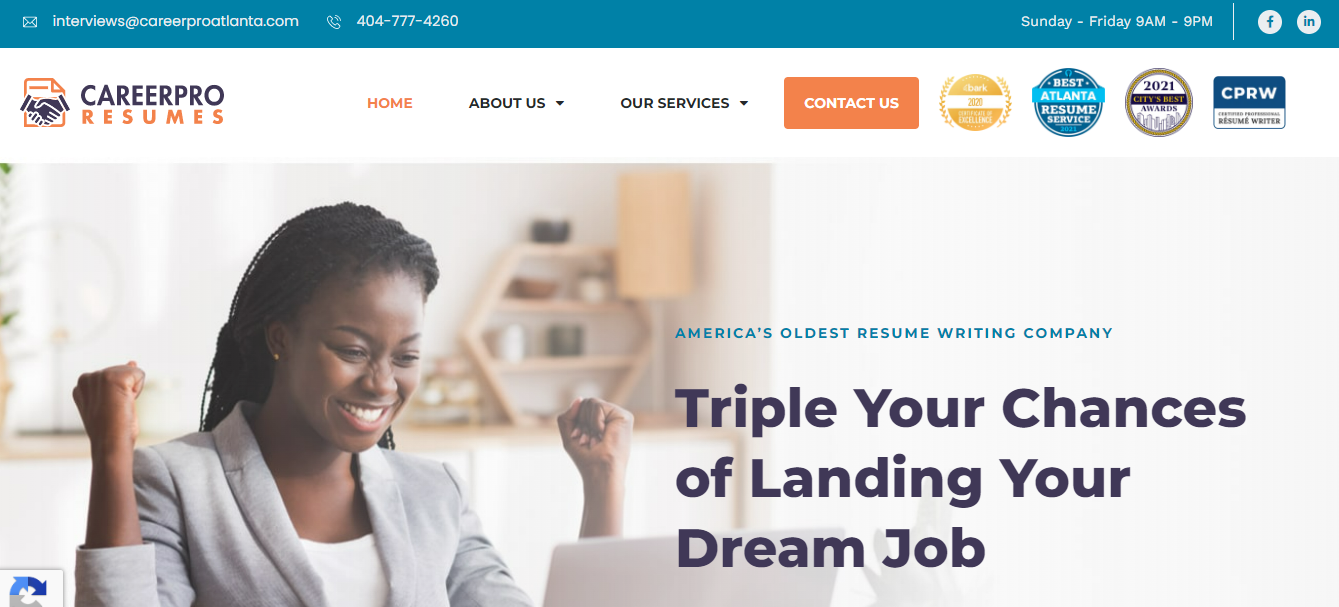 Career Pro Resumes Homepage