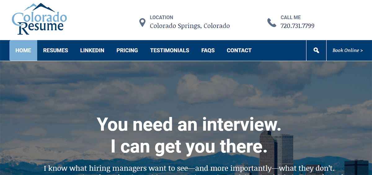 Colorado Resume Homepage