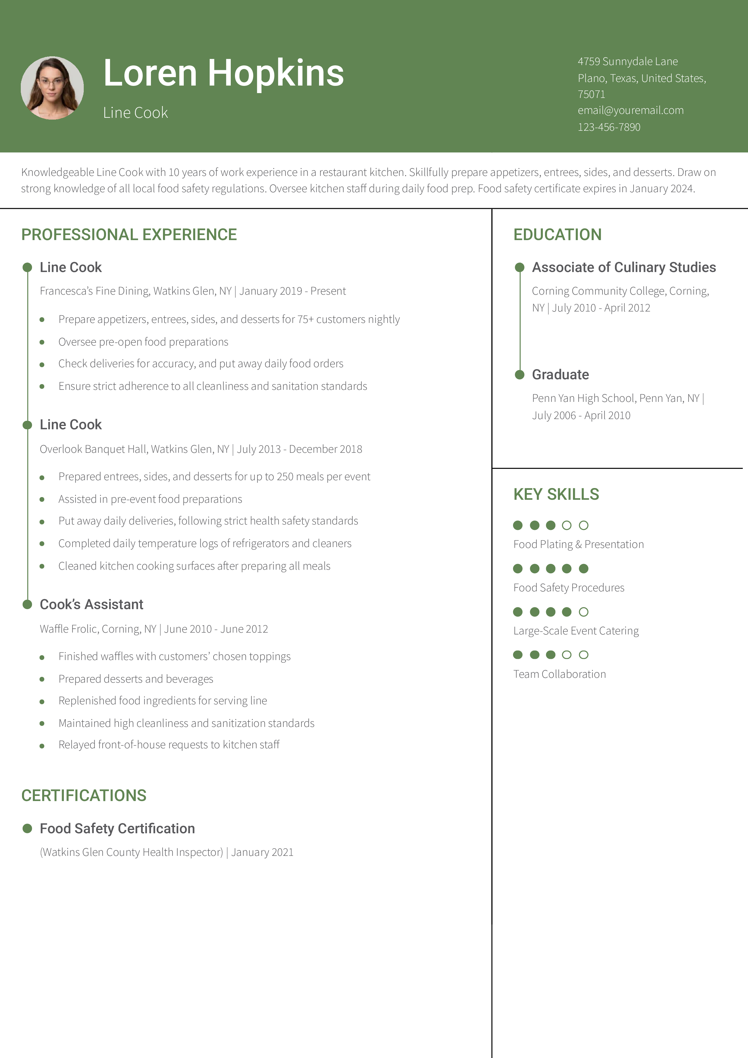 Entry-level Resume