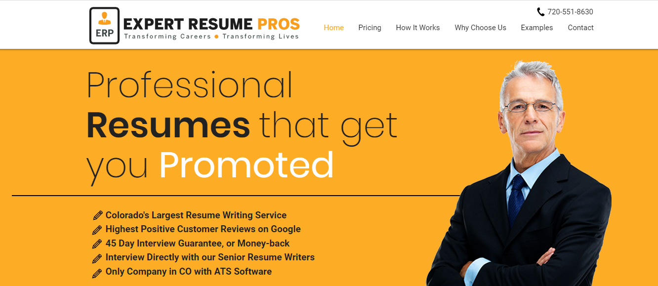 Expert Resume Pros Homepage