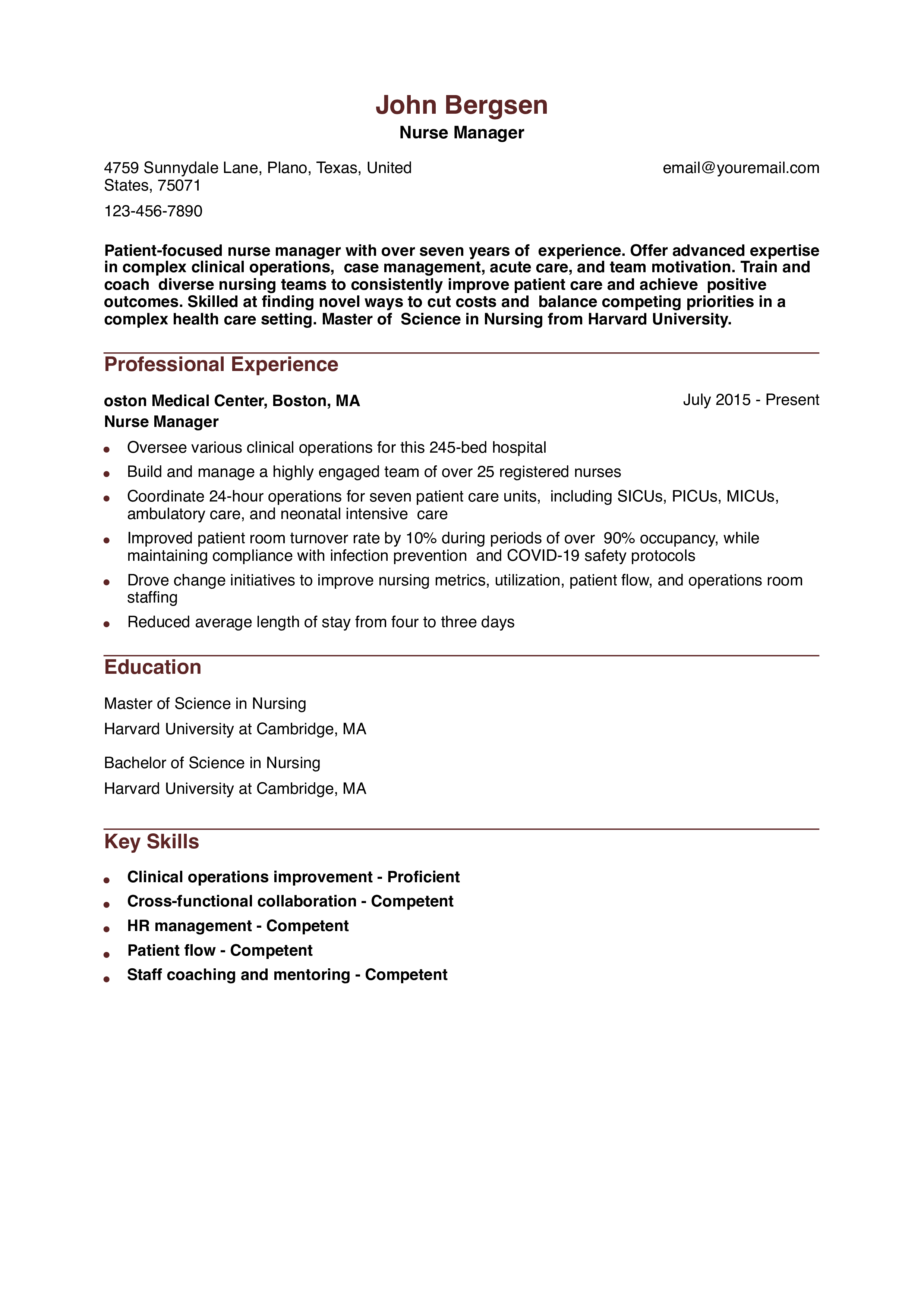 Entry-Level Resume