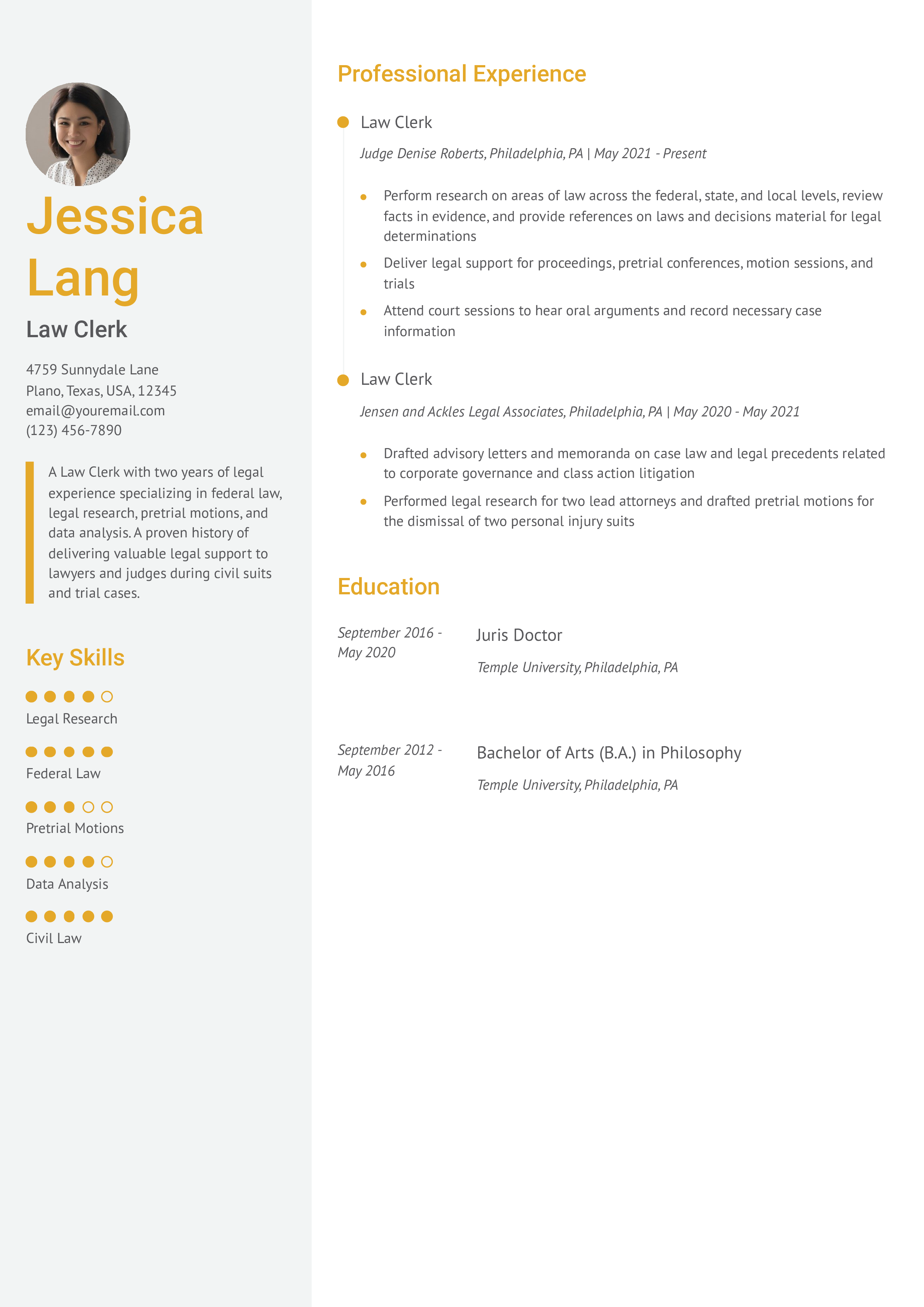 Entry-level Resume