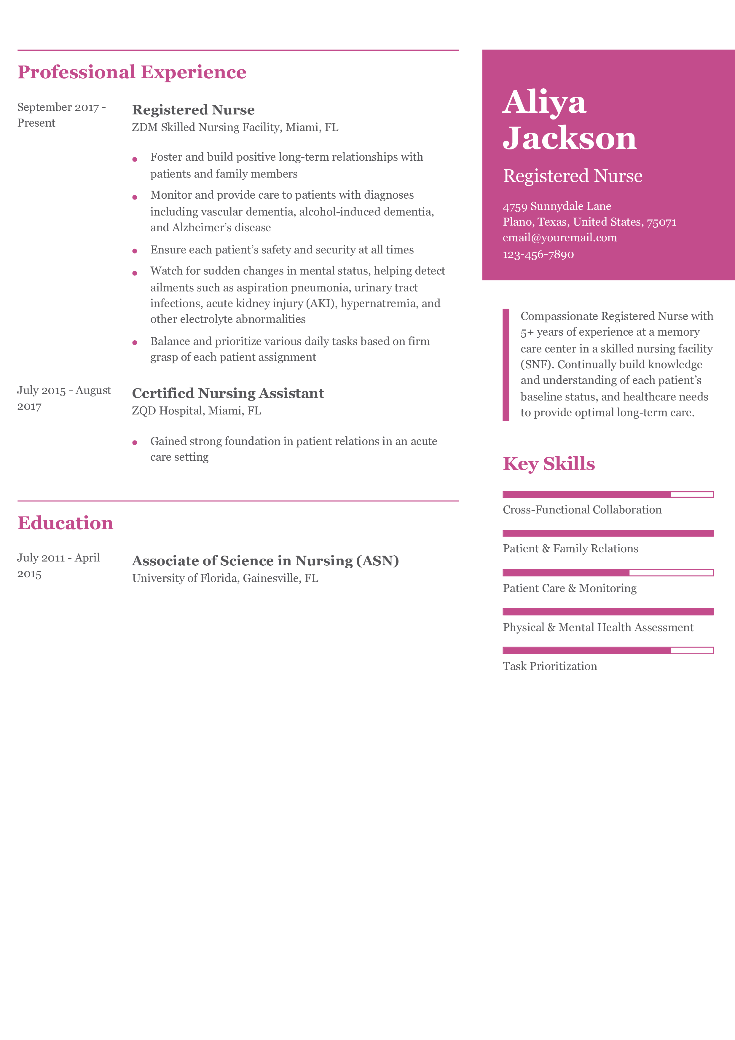 Entry-Level Resume