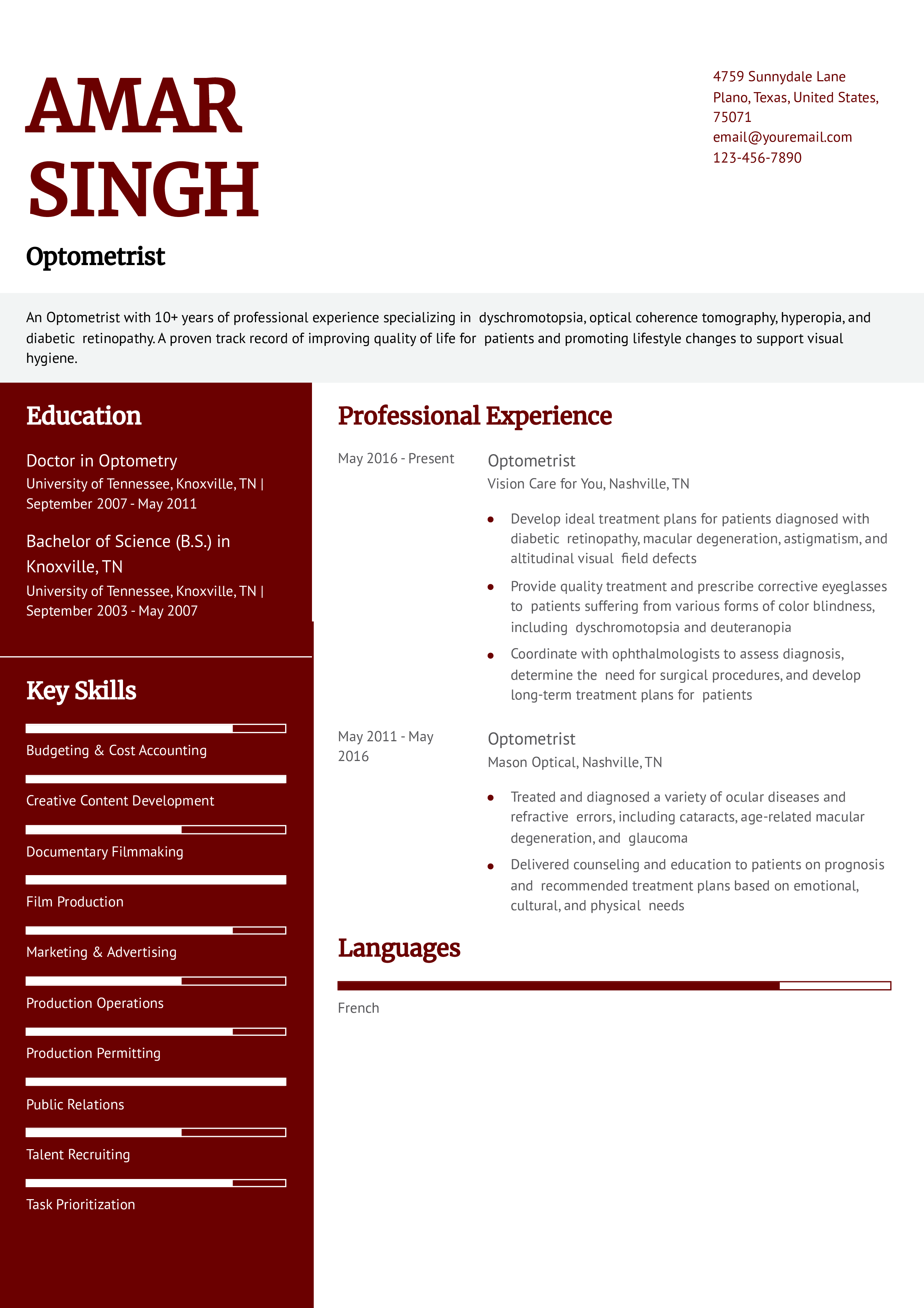 Senior-Level Resume