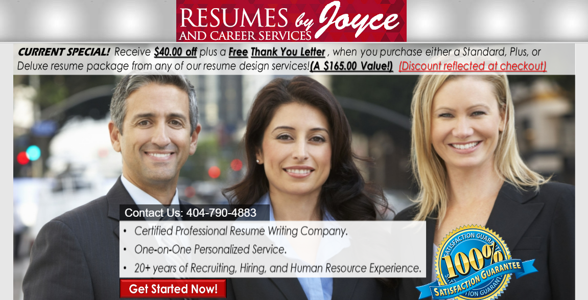 Resumes by Joyce Homepage