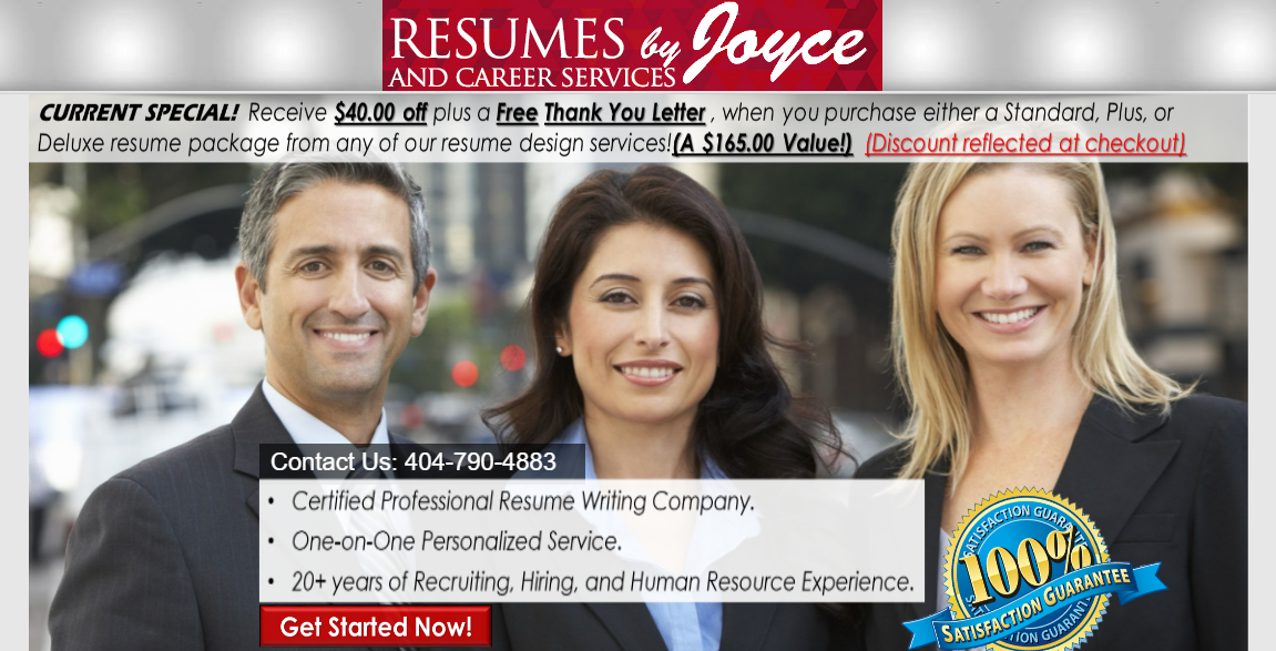 Resumes By Joyce Homepage