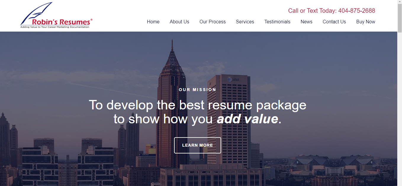 Robin's Resumes Homepage
