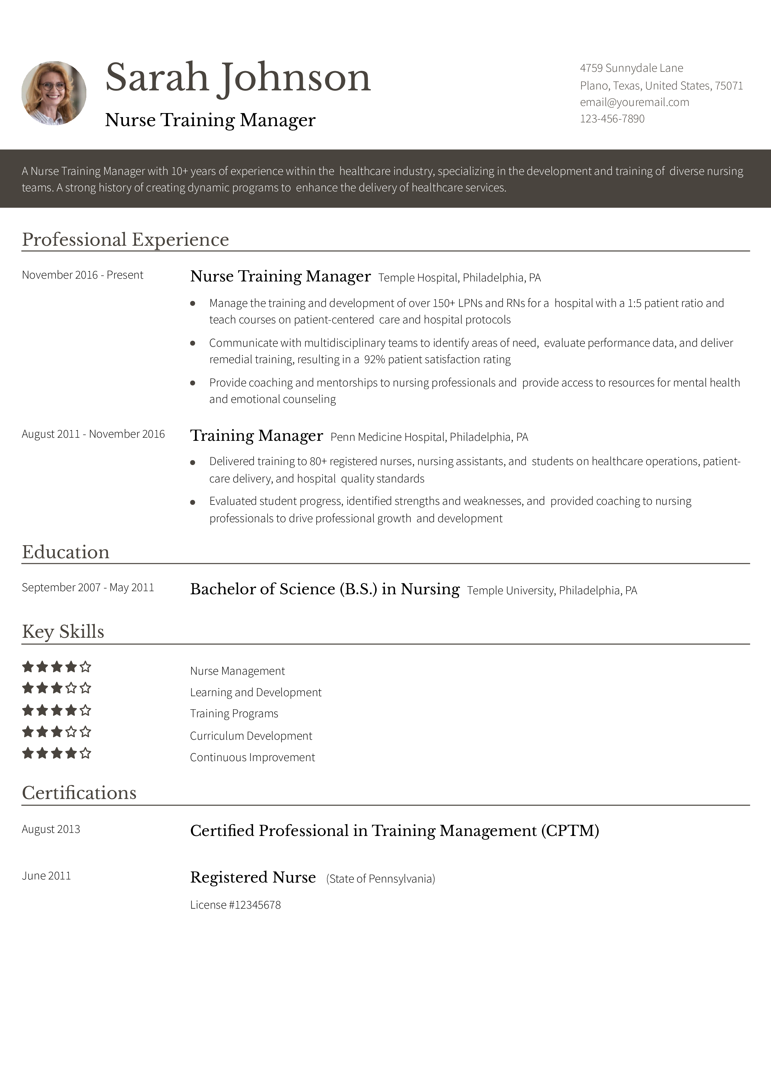 Senior-level Resume