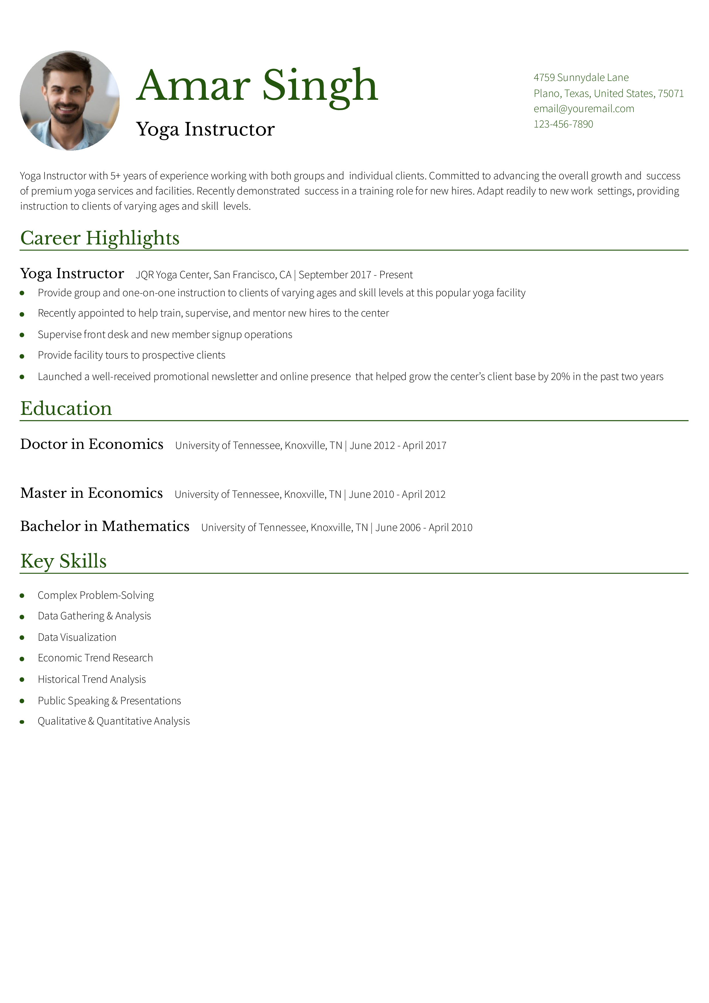 Senior-Level Resume