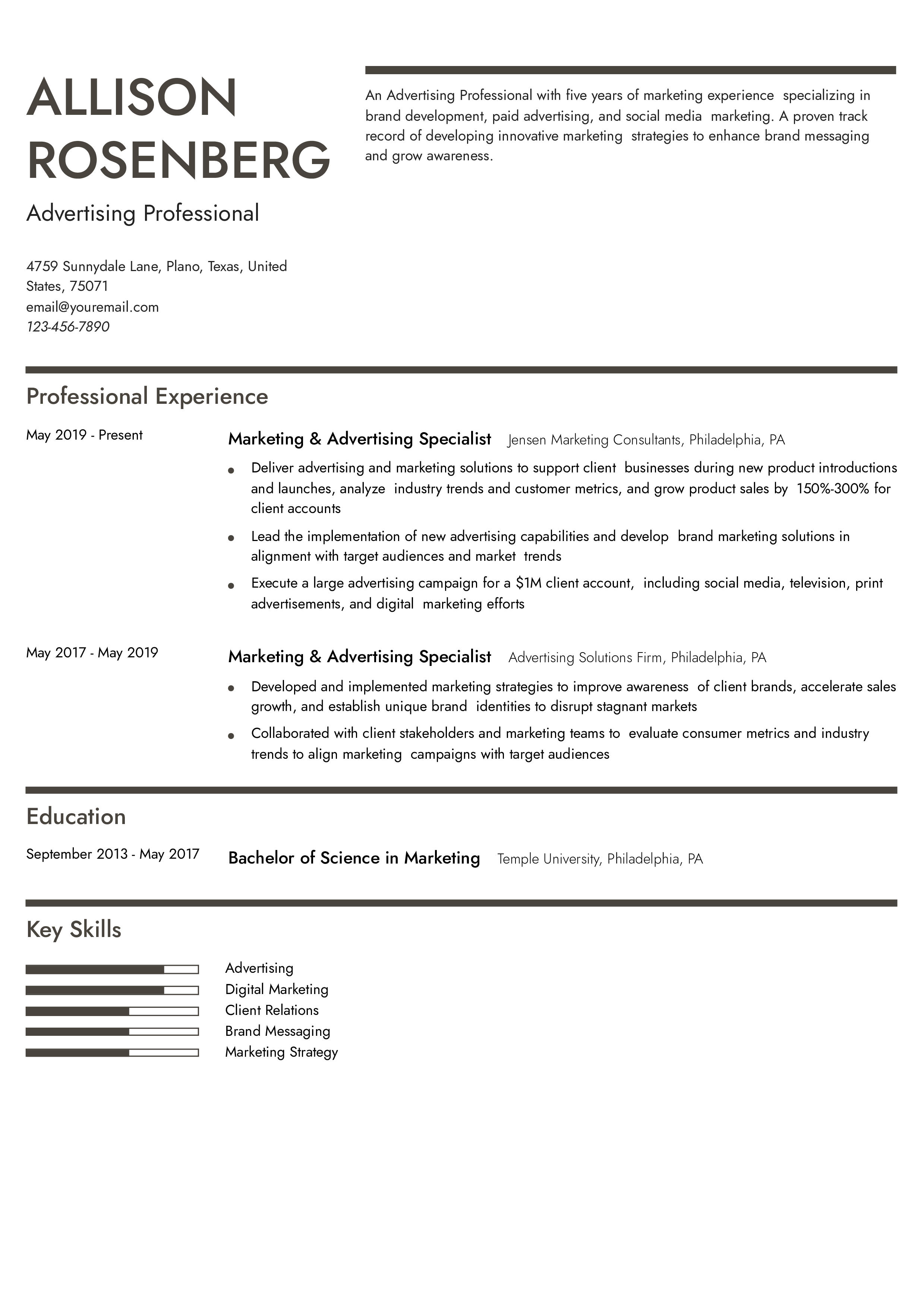 Entry-level Resume