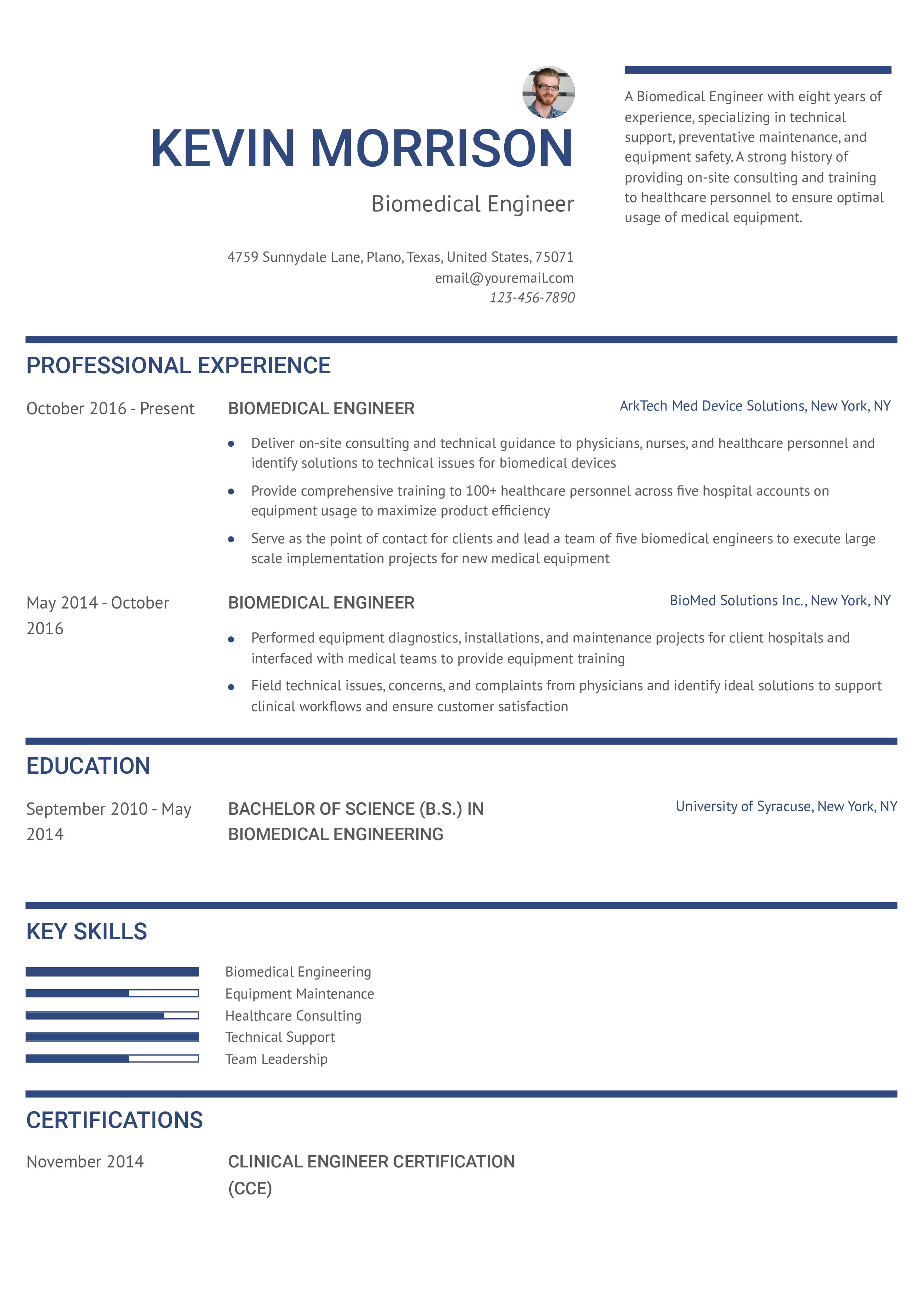 Mid-Career Resume