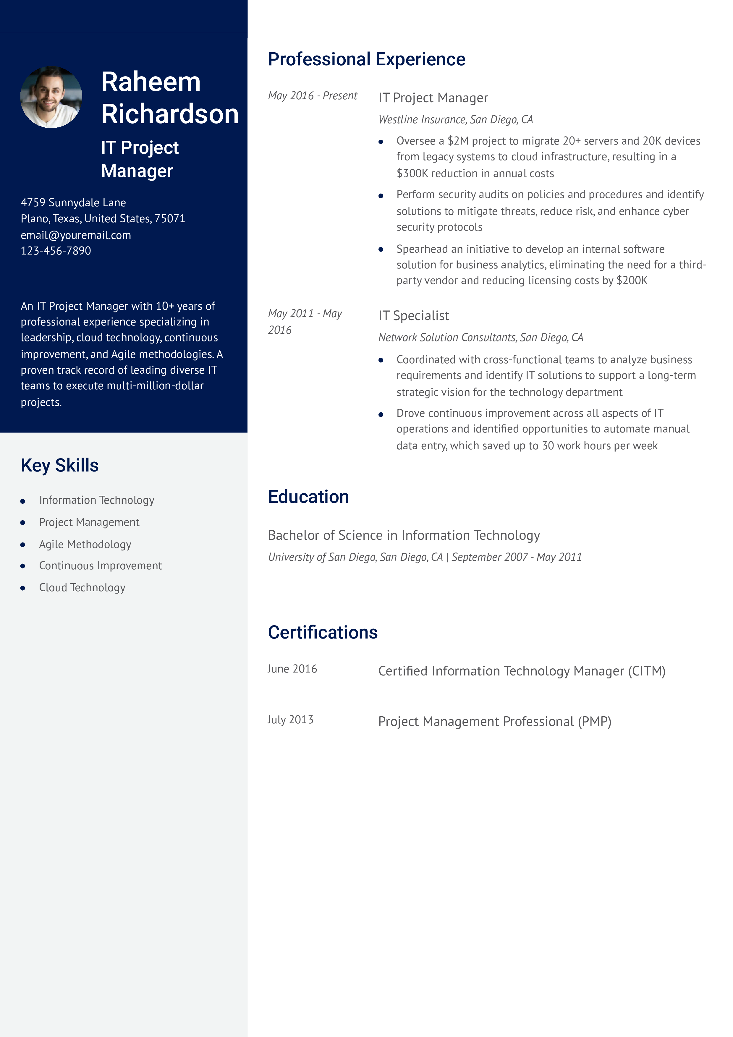 Example #3 Resume