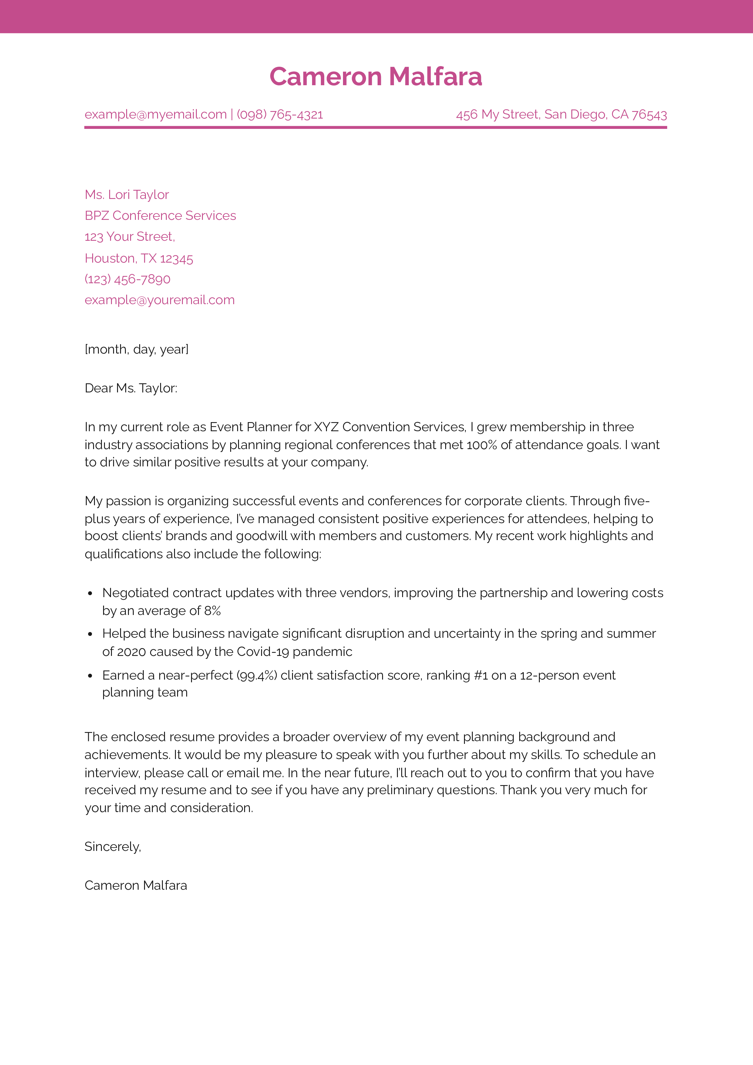 Event Planner Cover Letter Examples - Event Planner Mid Career.pdf