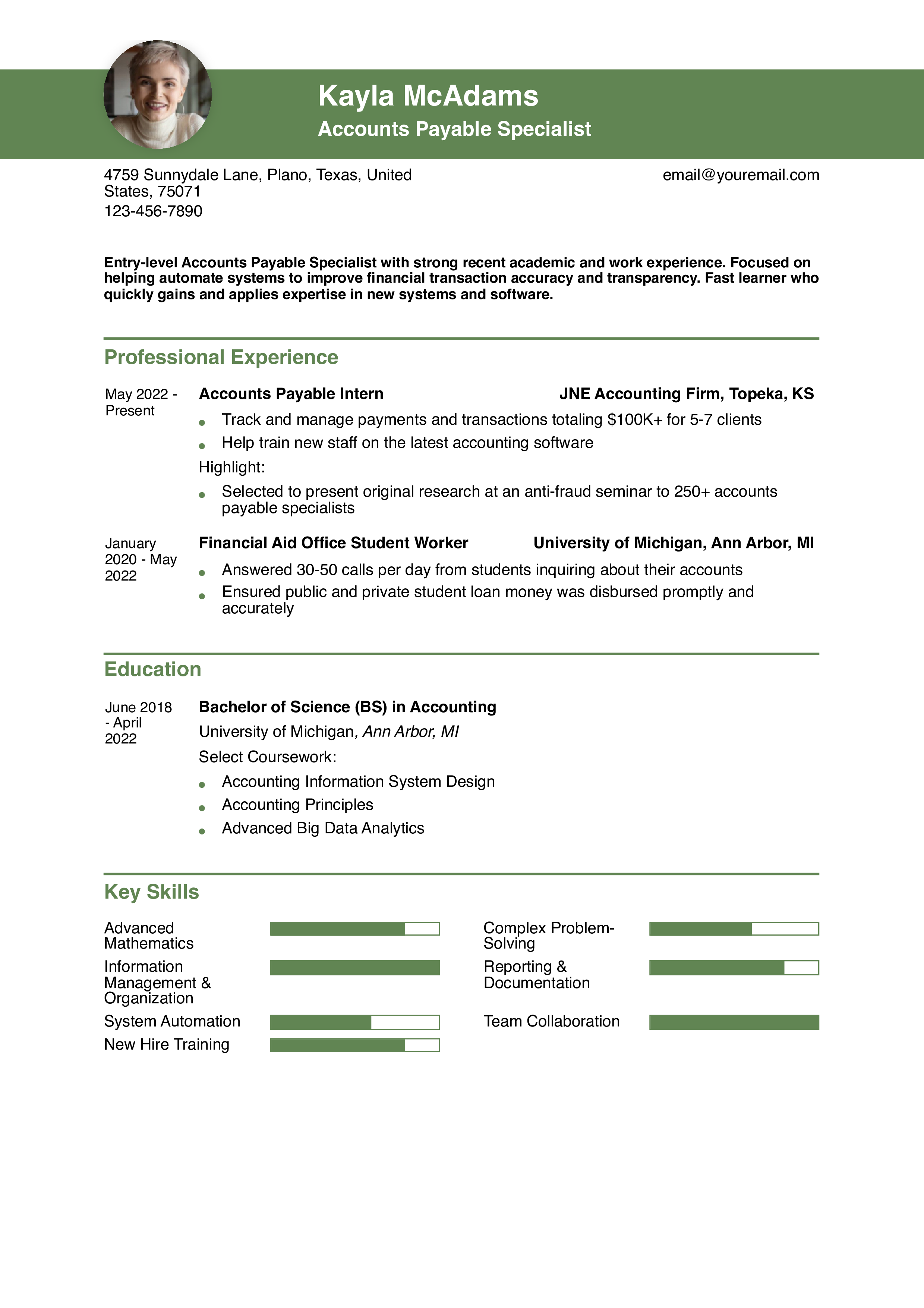 Entry-Level Resume
