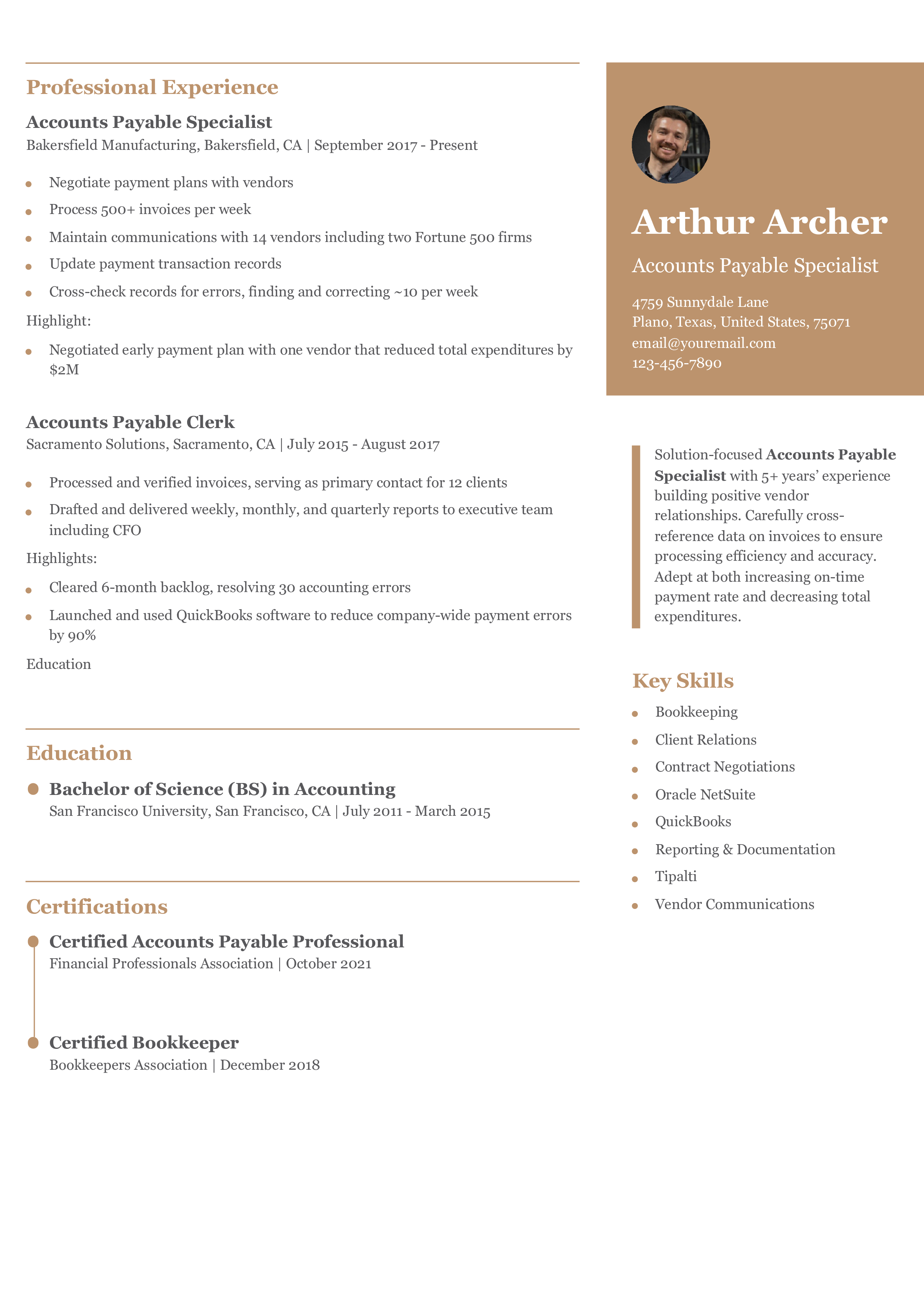 Senior-Level Resume