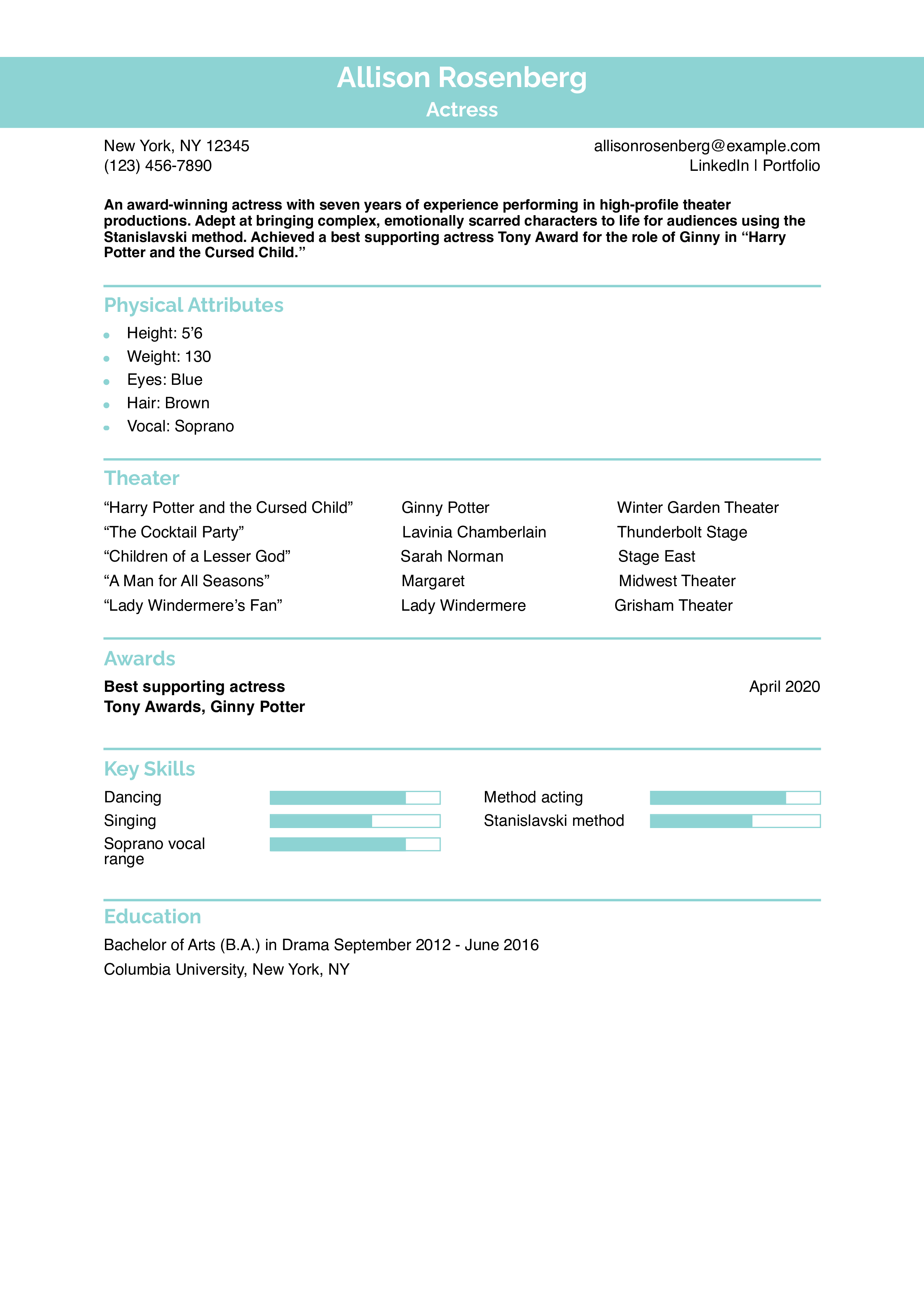 Mid-Career Resume