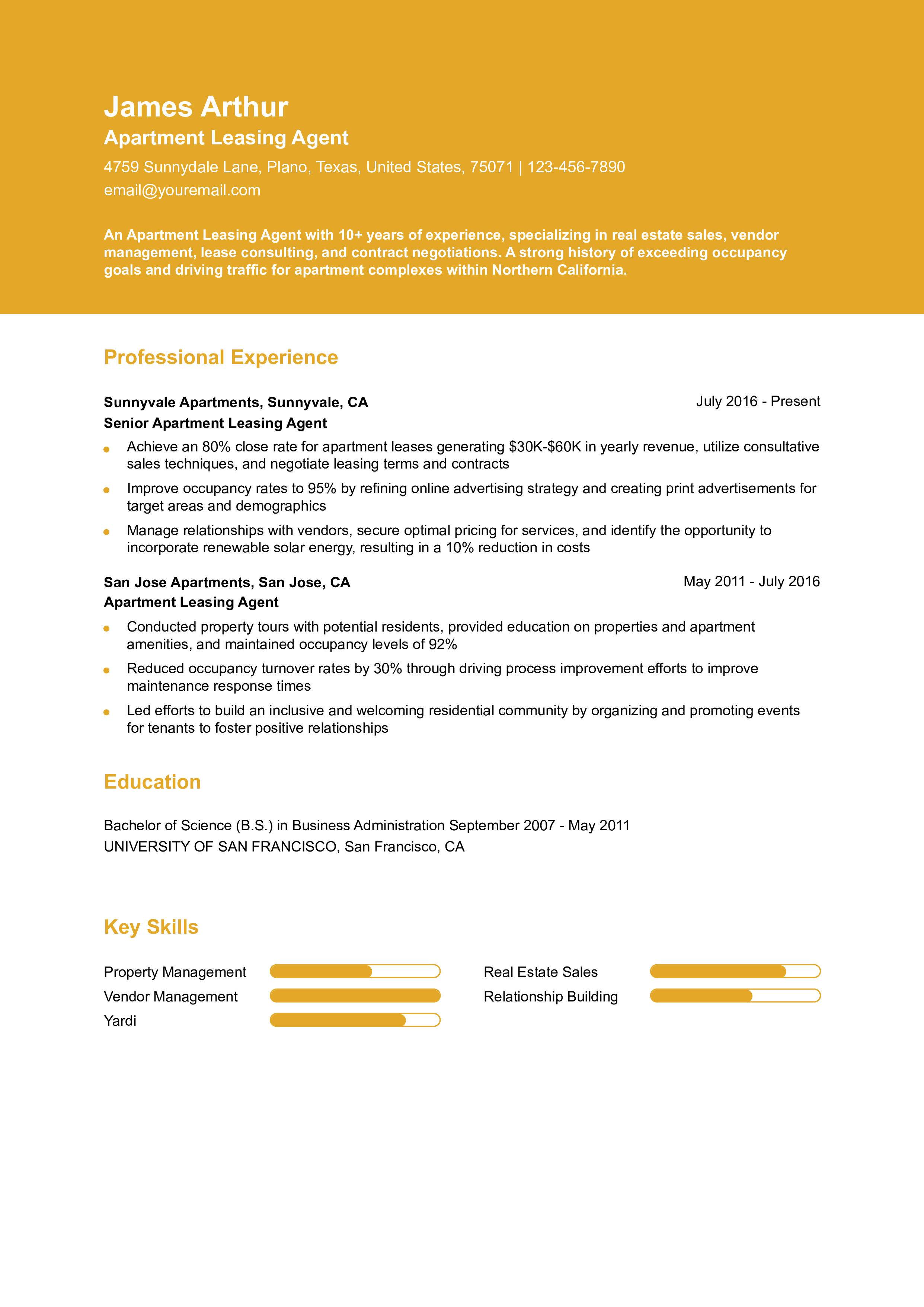 Senior-Level Resume