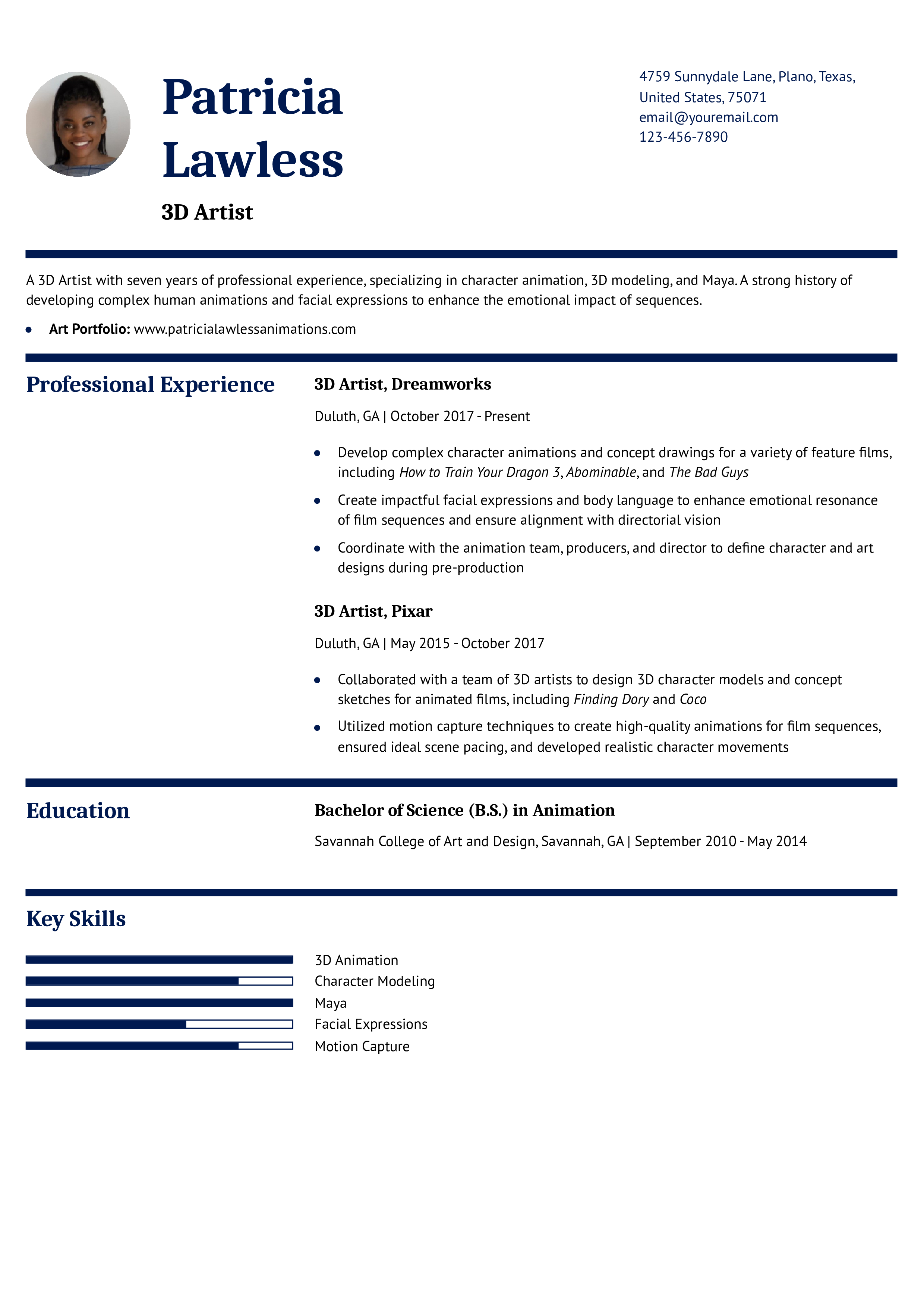 Instinctive Resume Template