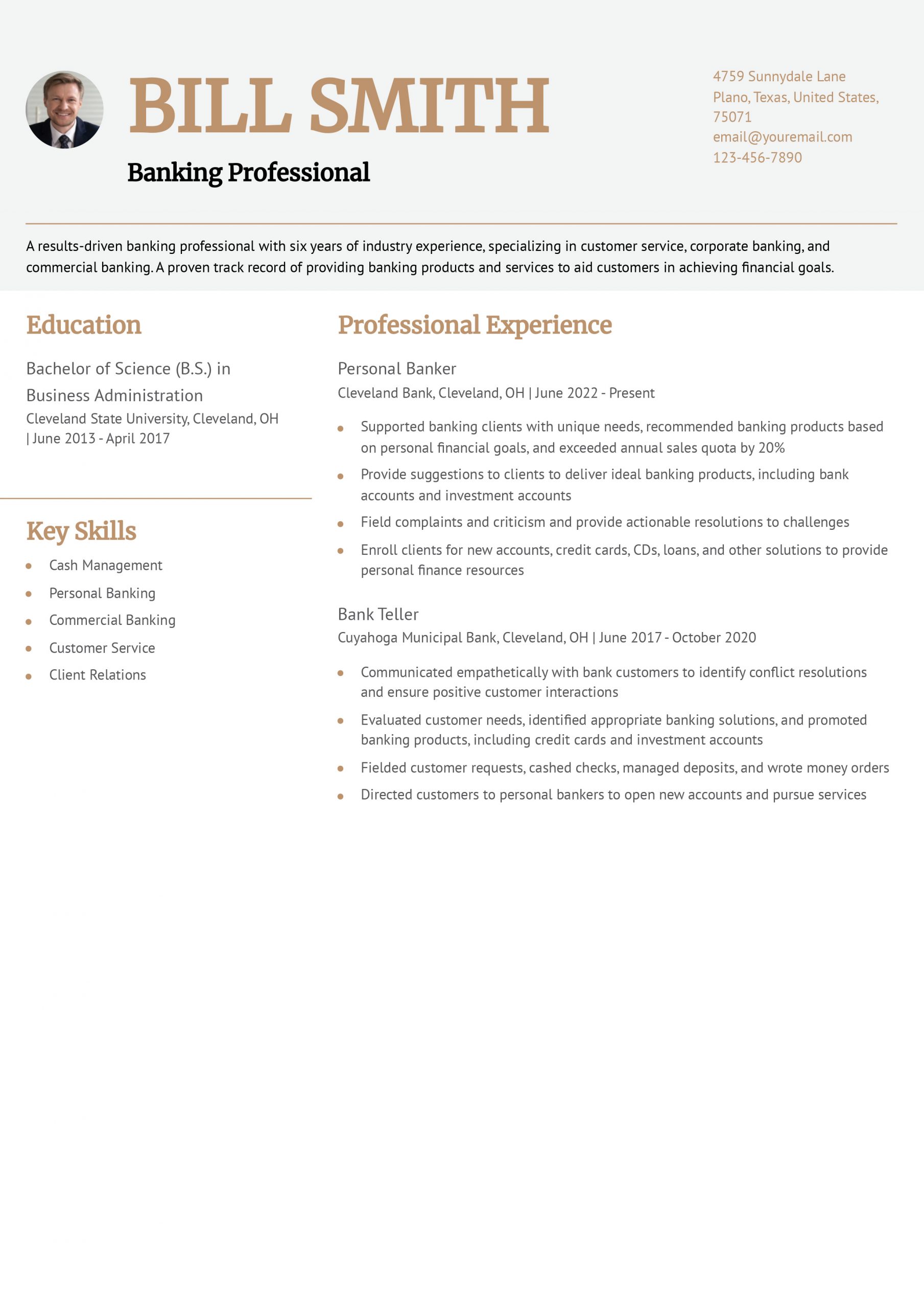 Bank Teller Resume Examples and Templates for 2025
