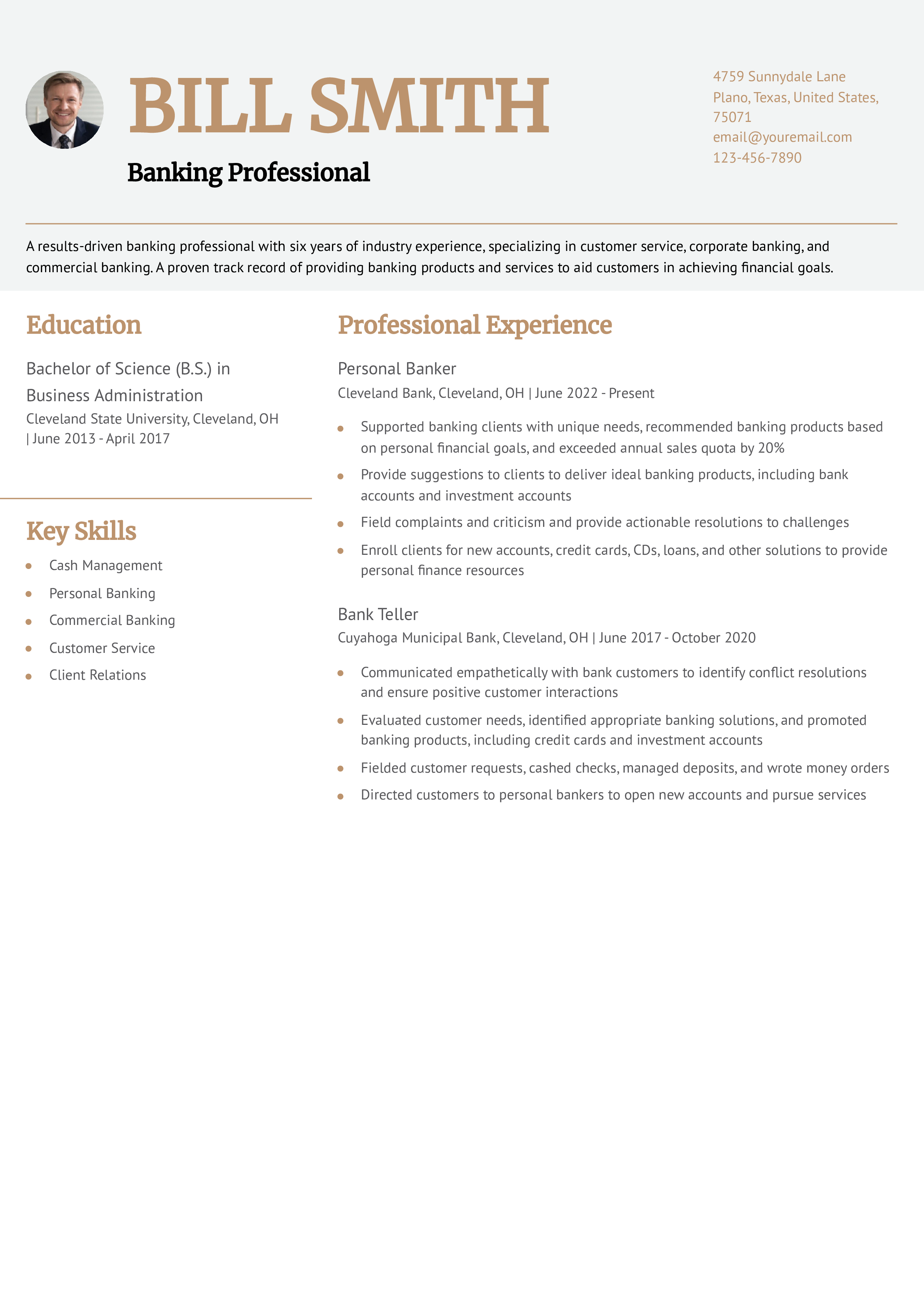 Mid-Career Resume