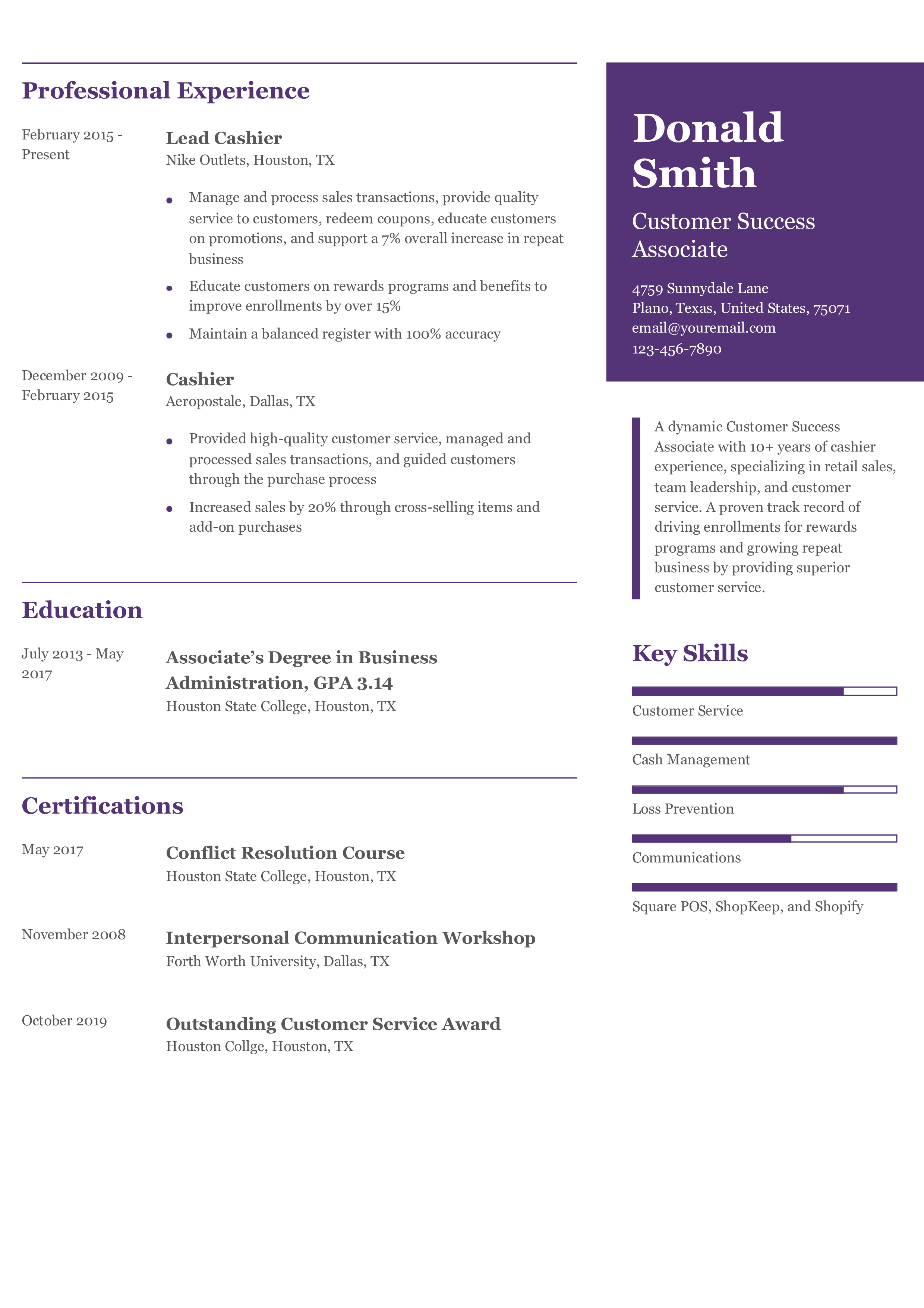 Senior-Level Resume