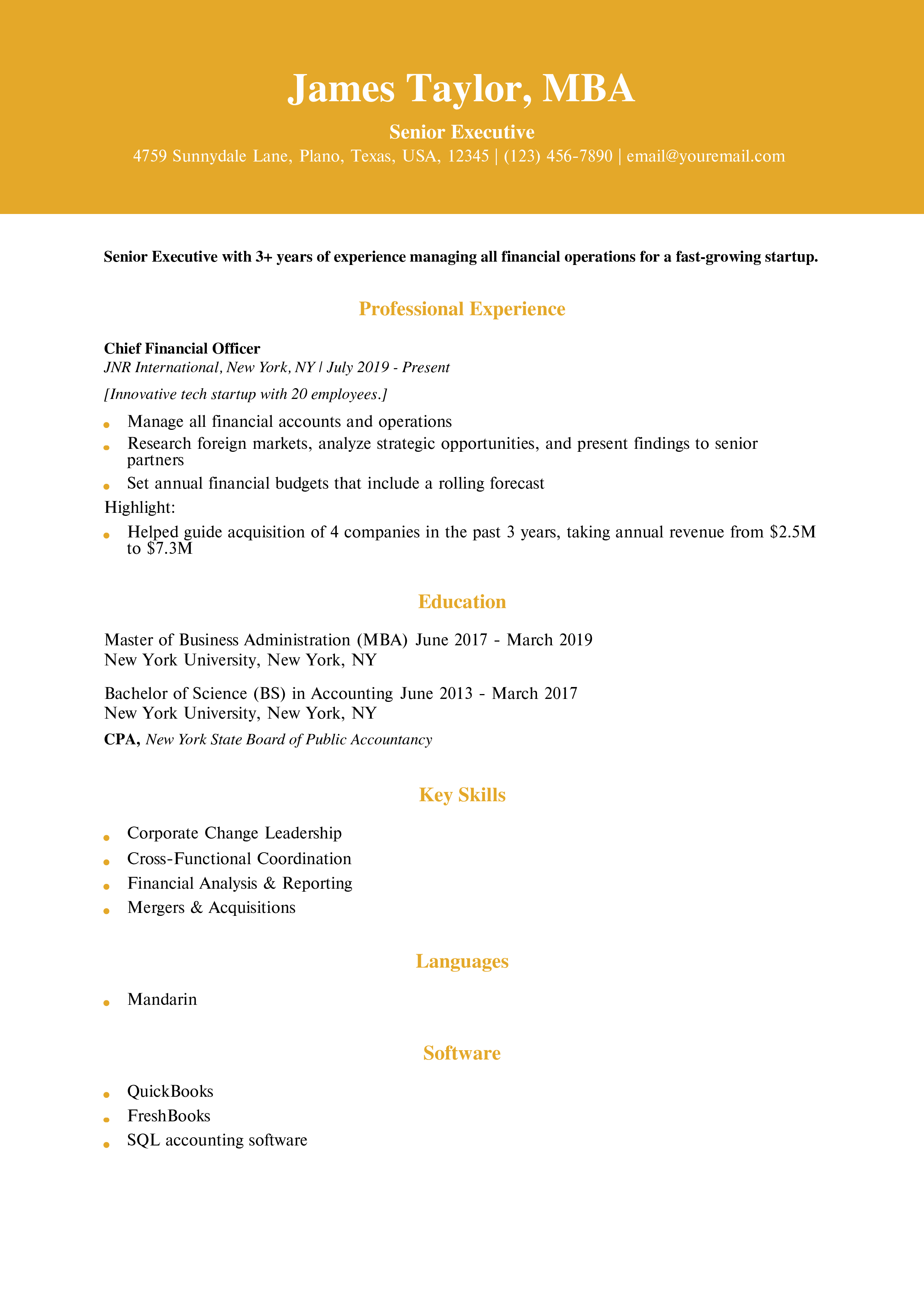 Entry-level Resume