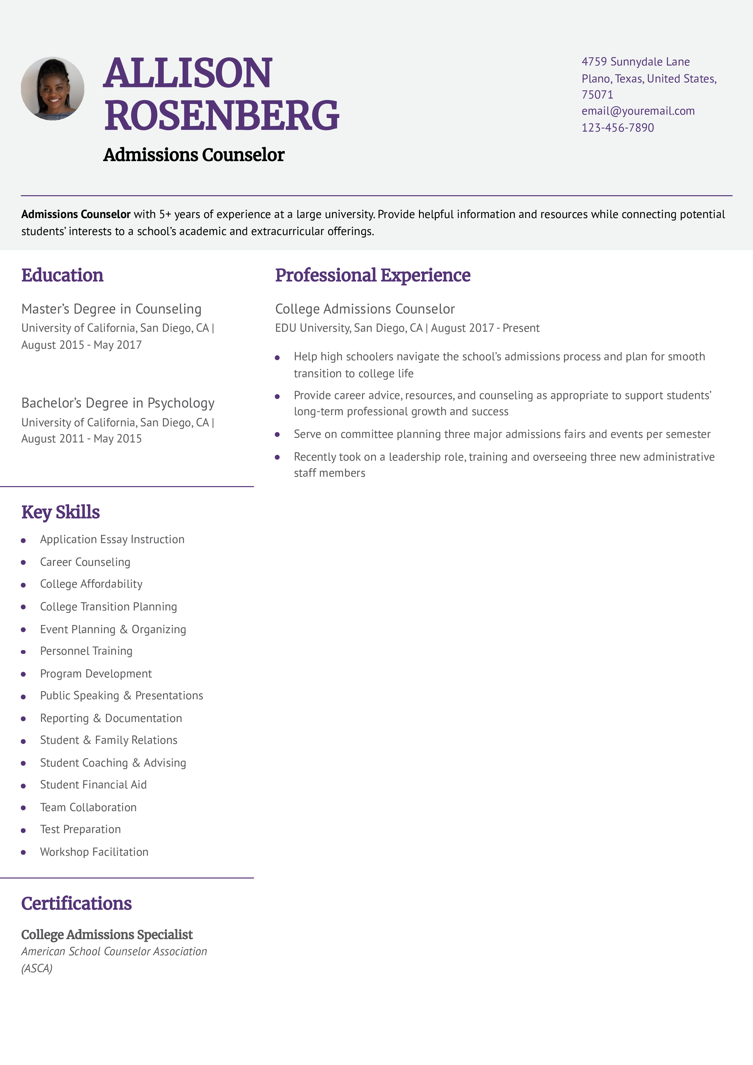 Senior-level Resume