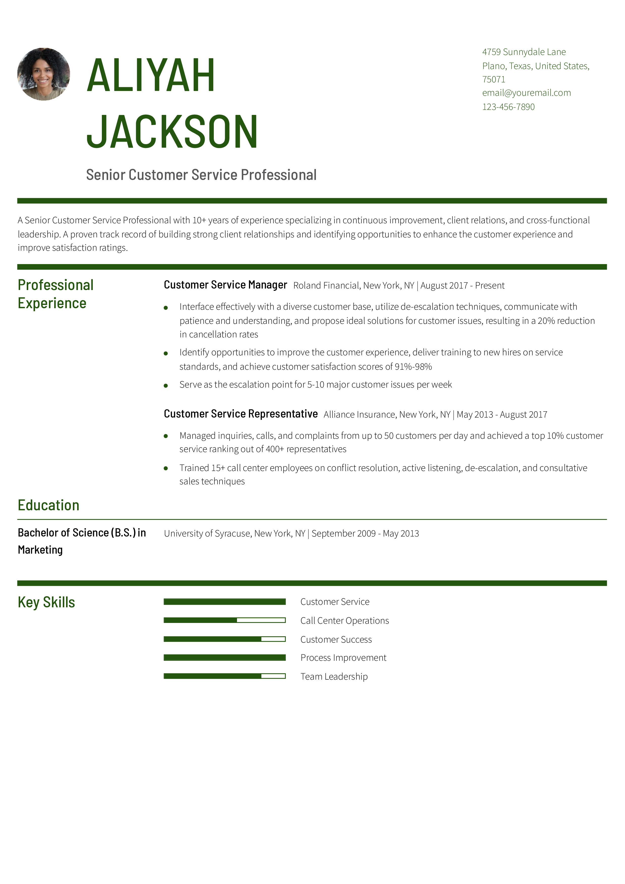 Senior-Level Resume