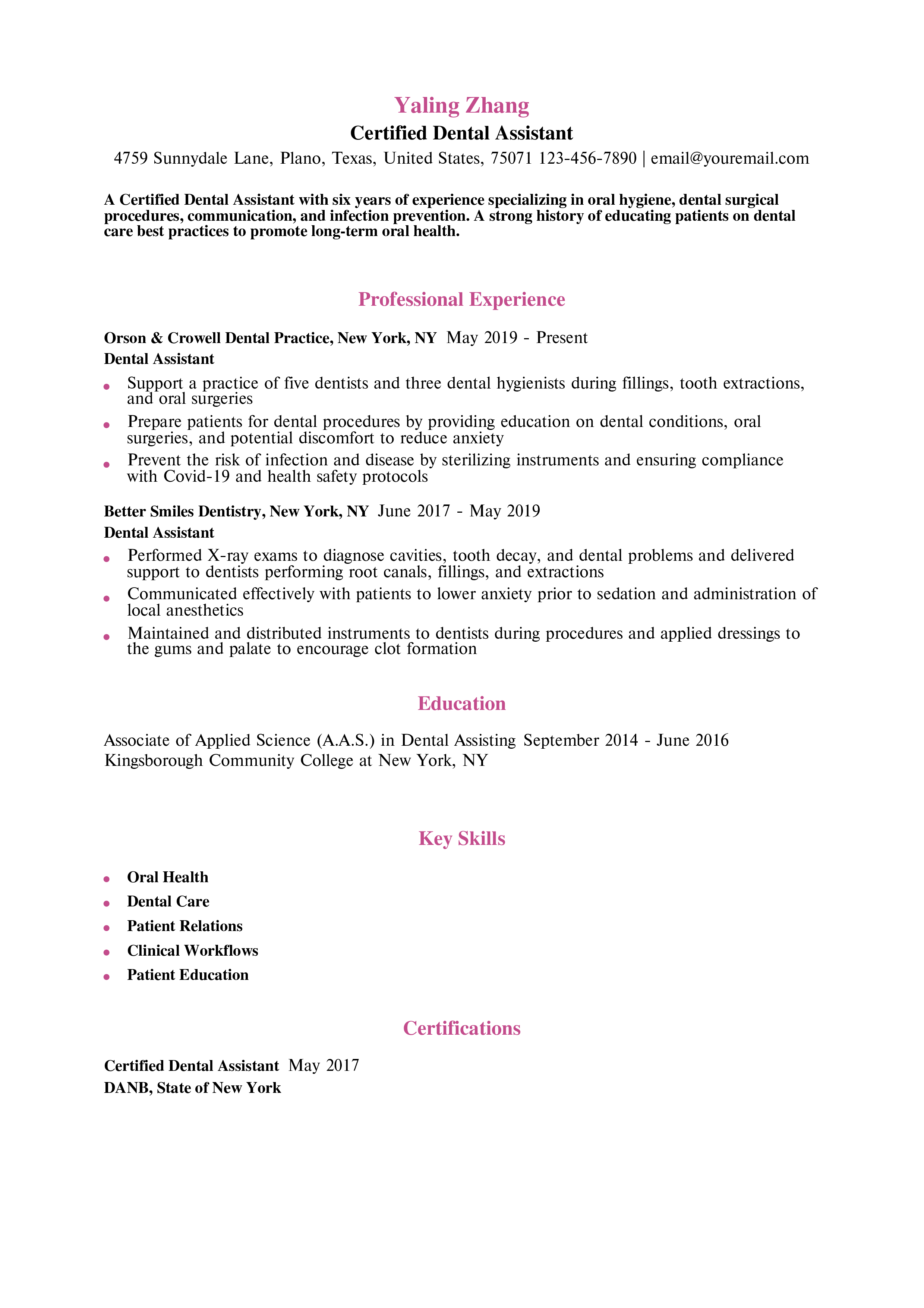 Senior-Level Resume