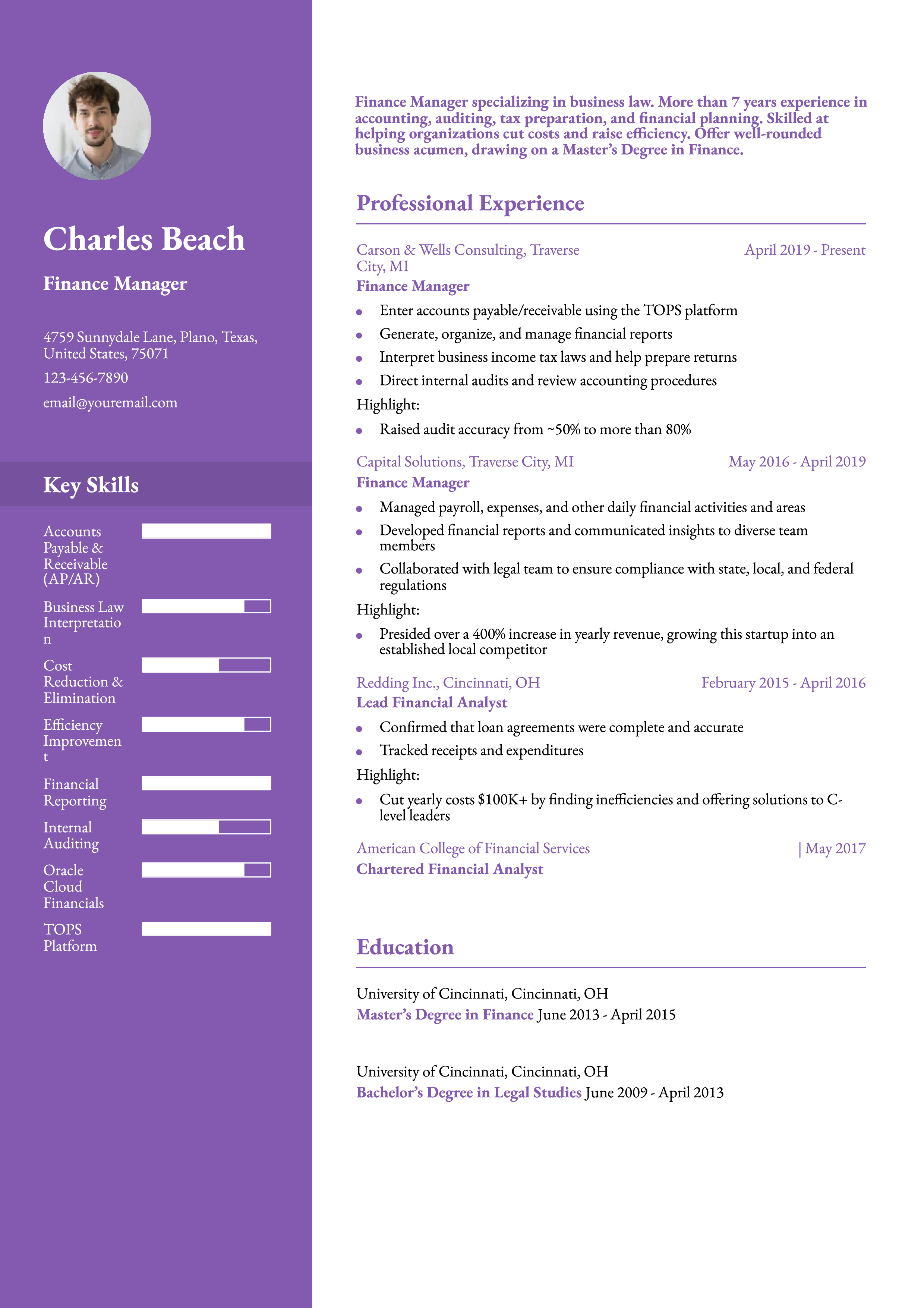 Mid-Career Resume