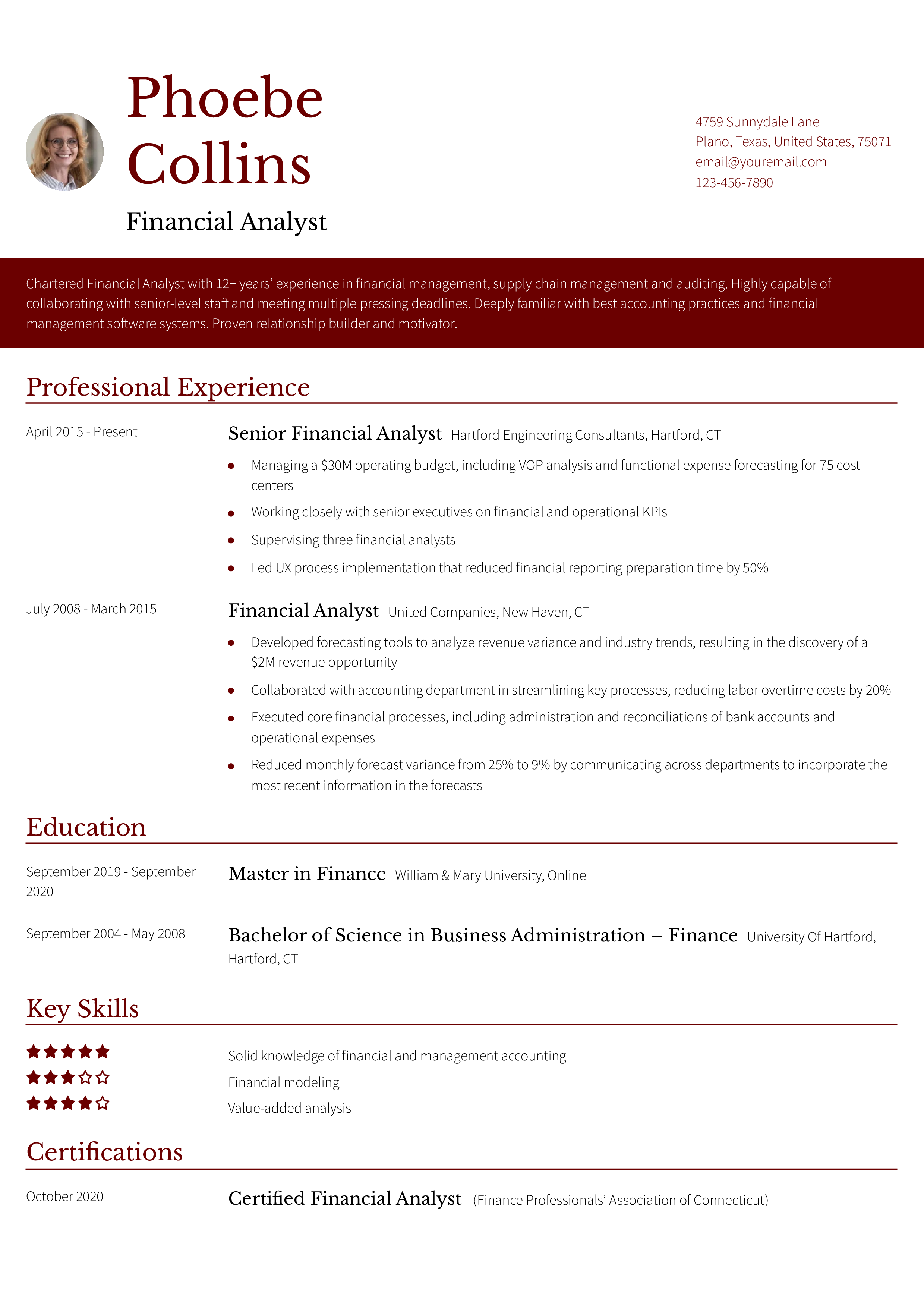 Senior-Level Resume