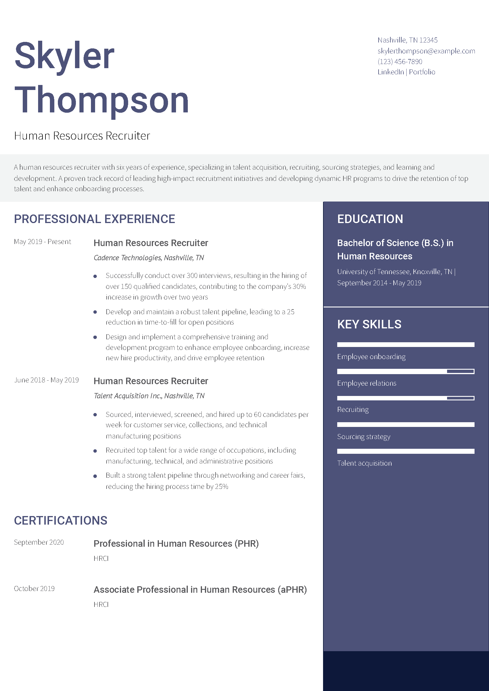 15 Human Resources Resume Examples and Templates for 2025 