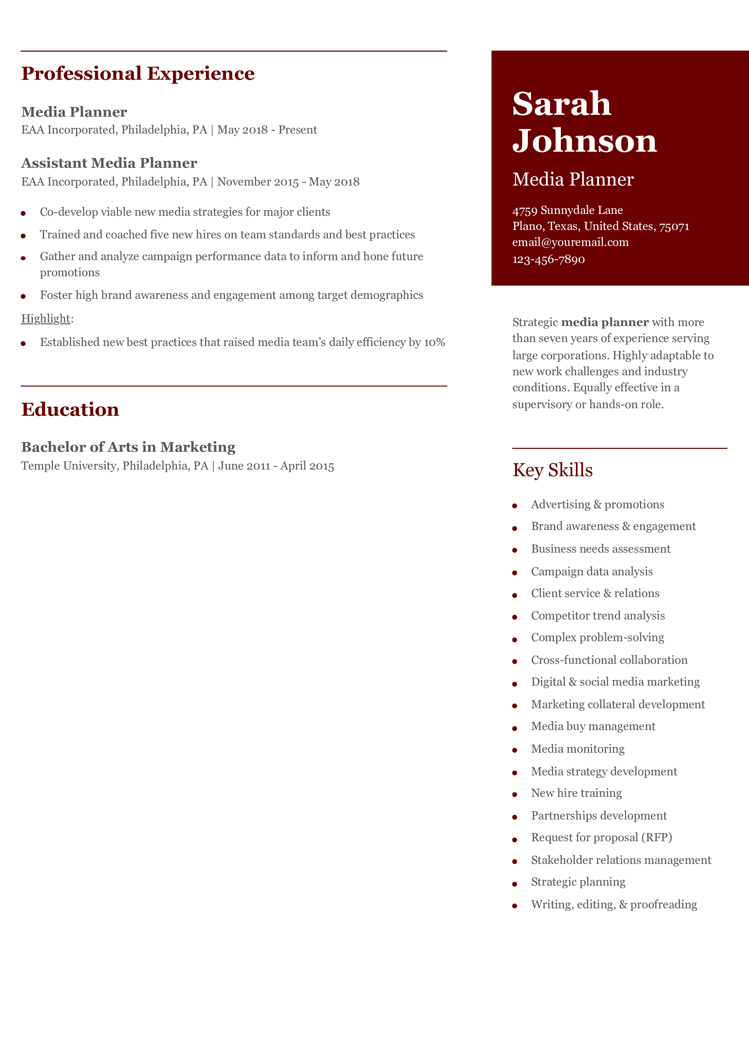 Senior-level Resume