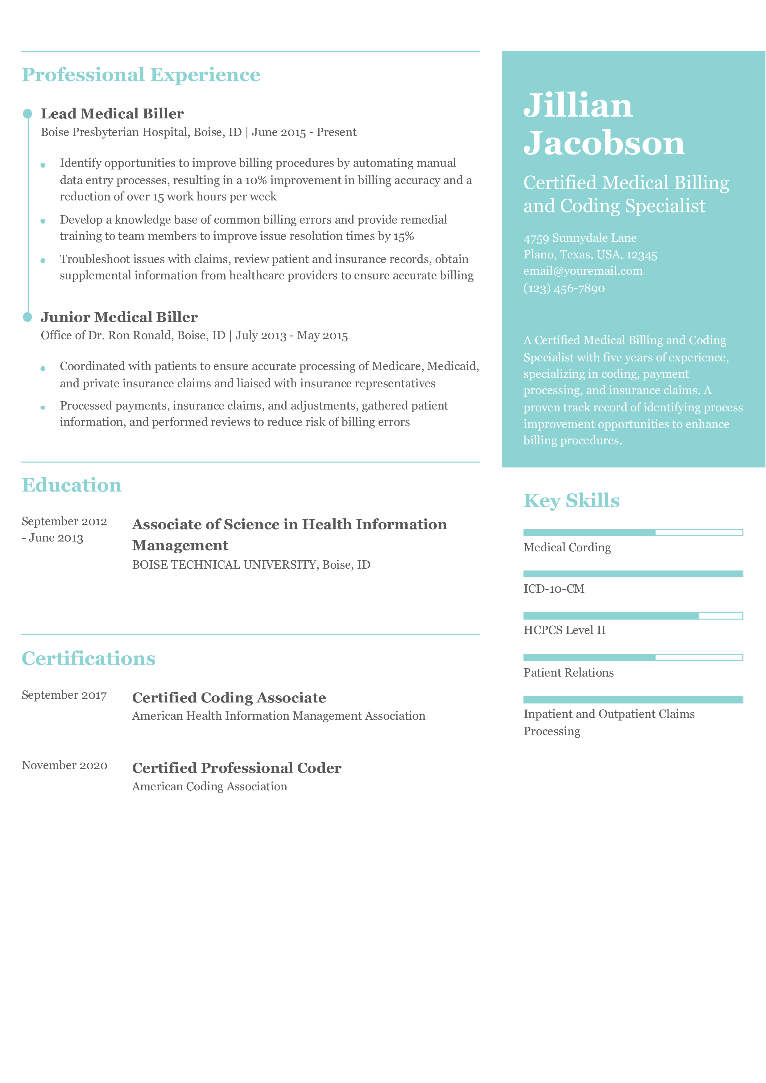 Mid-Career Resume