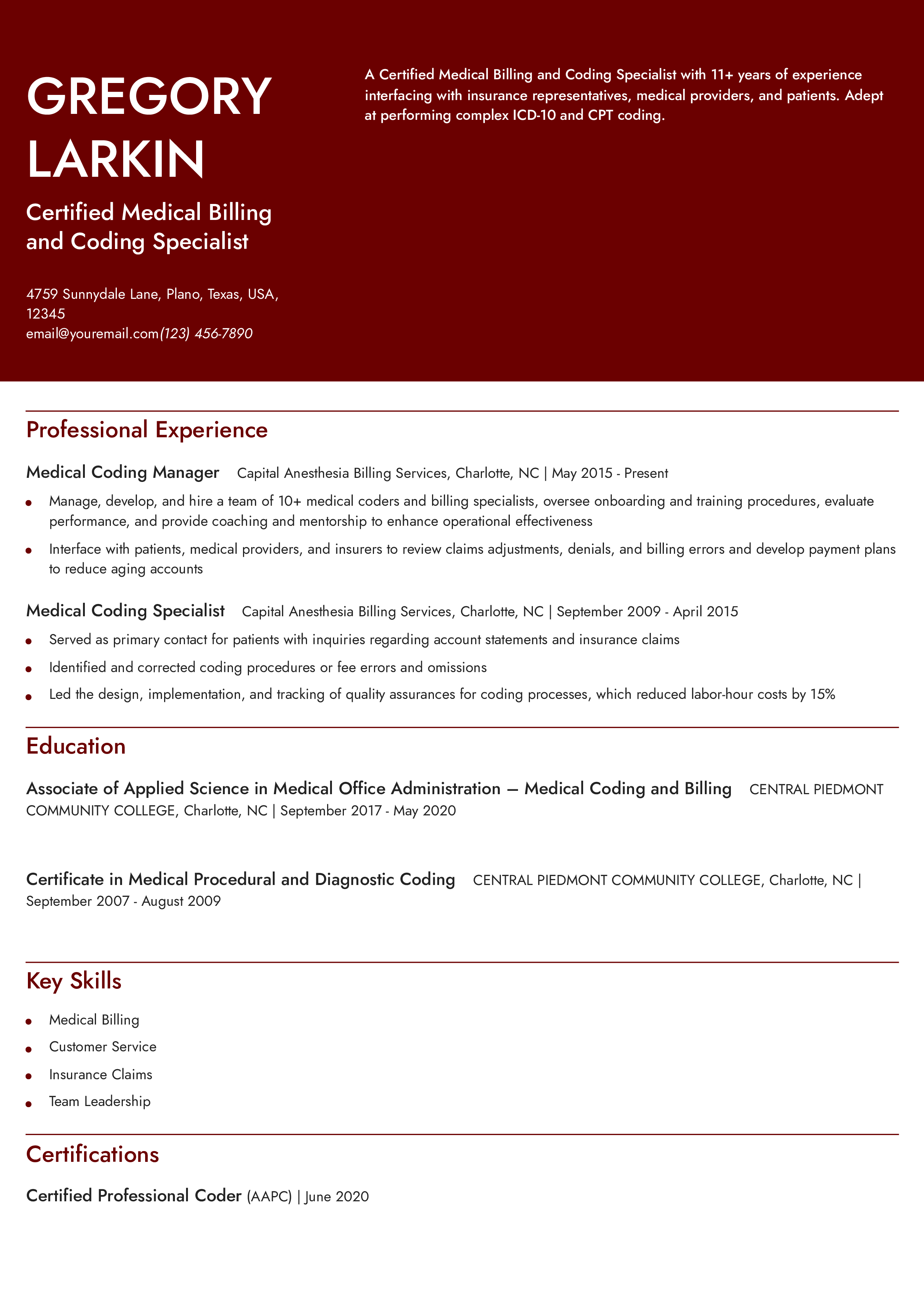 Senior-level Resume