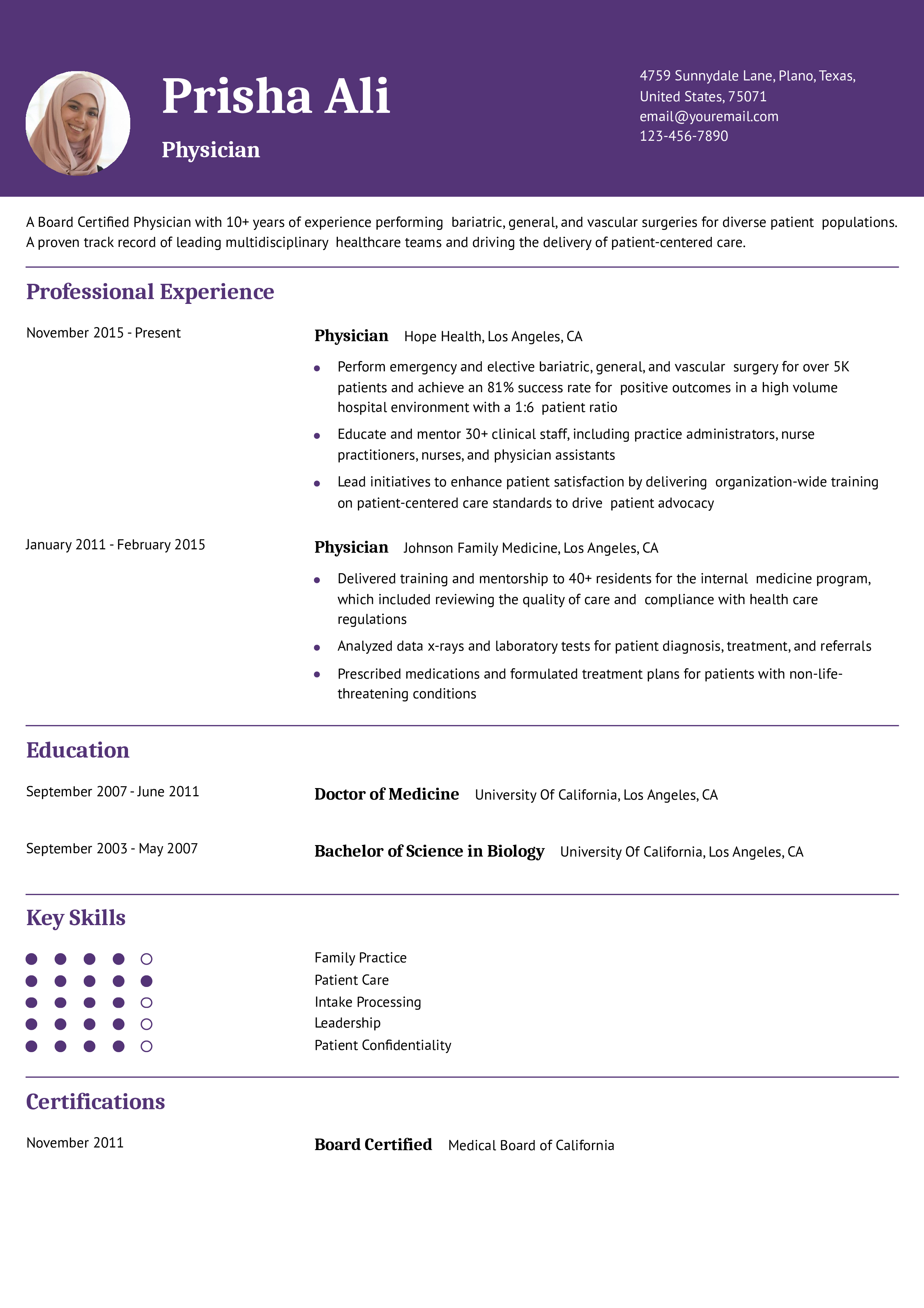 Senior-level Resume